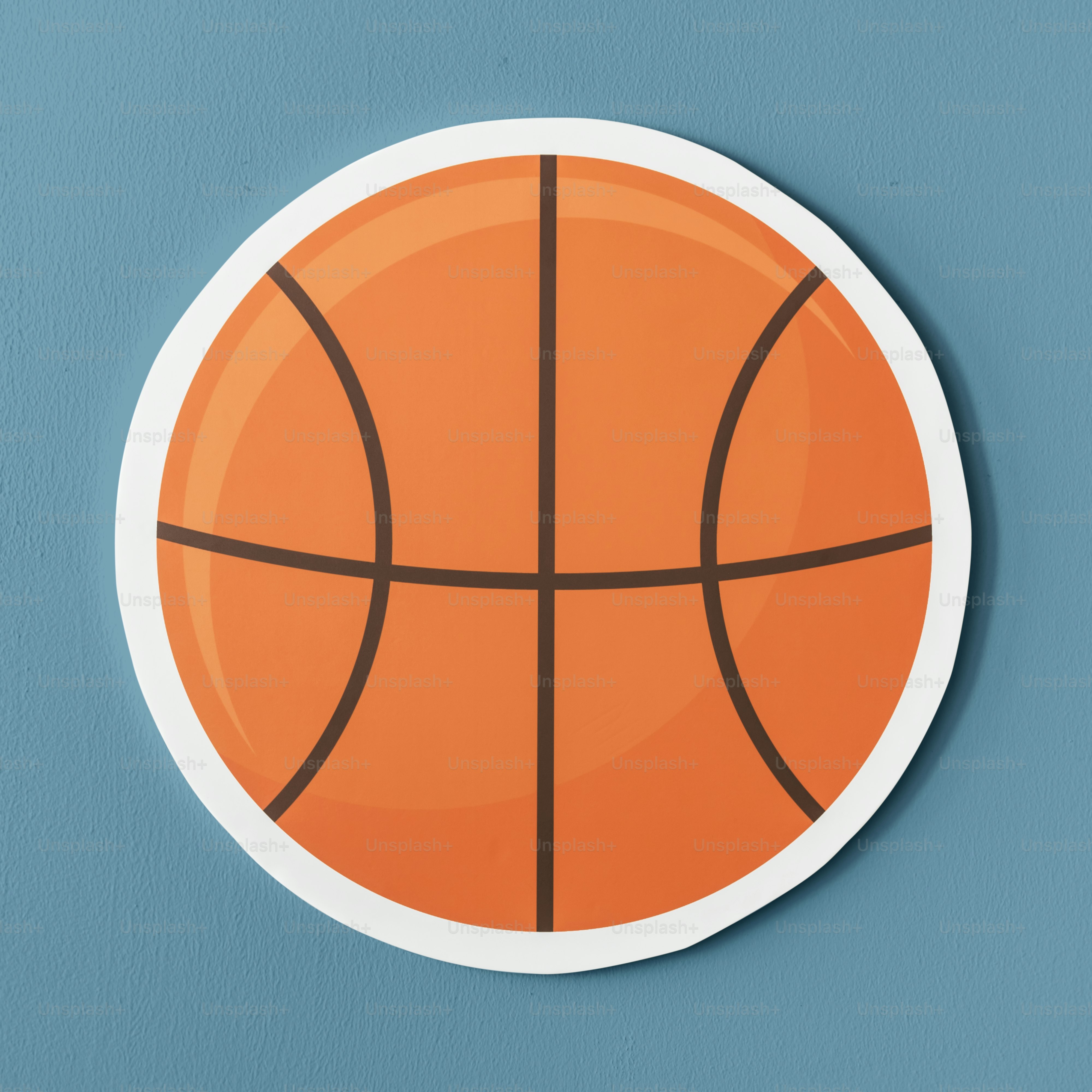 Paper craft of a basket ball