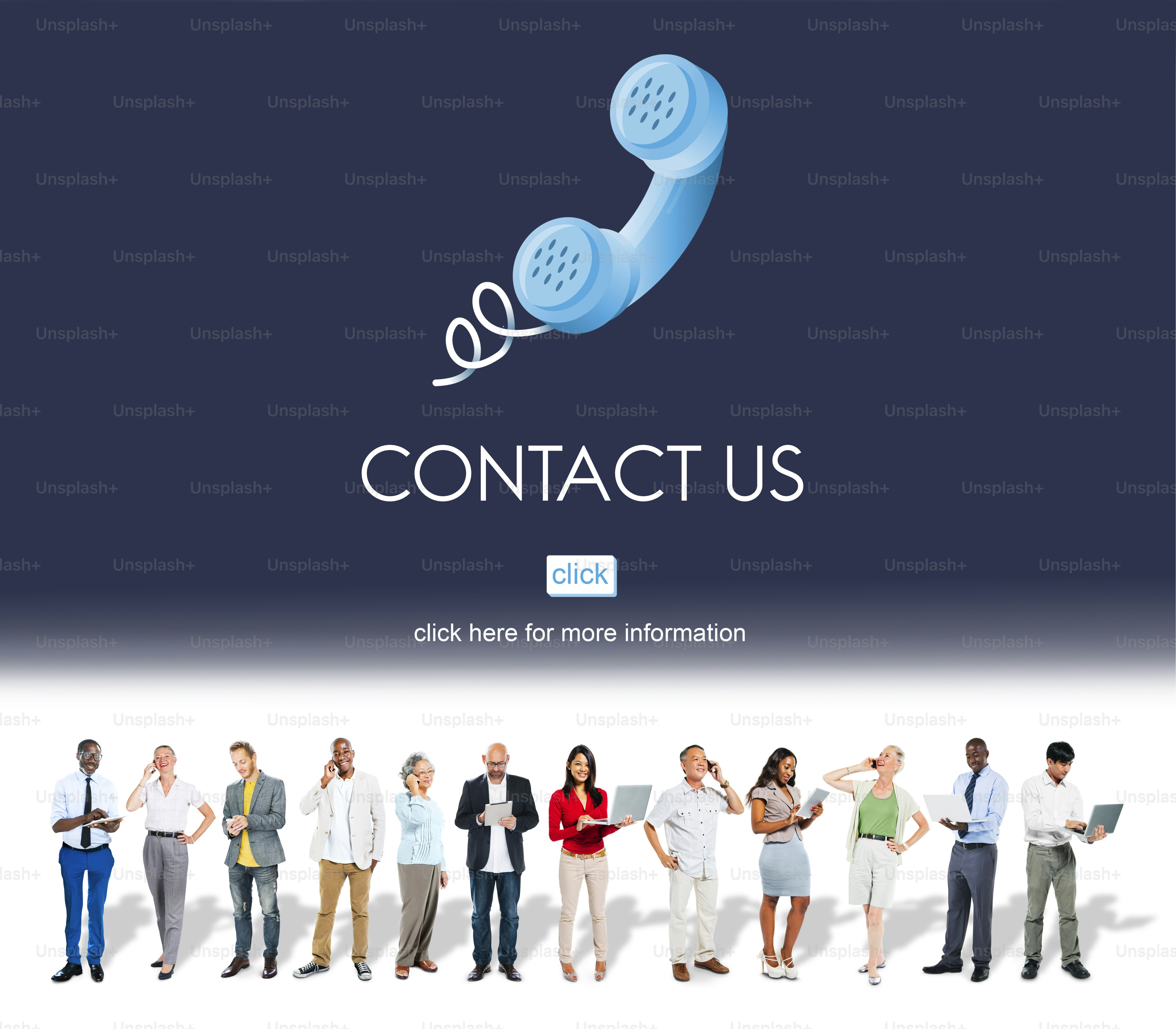 Contact Us Customer Care Assistance Help Service Concept