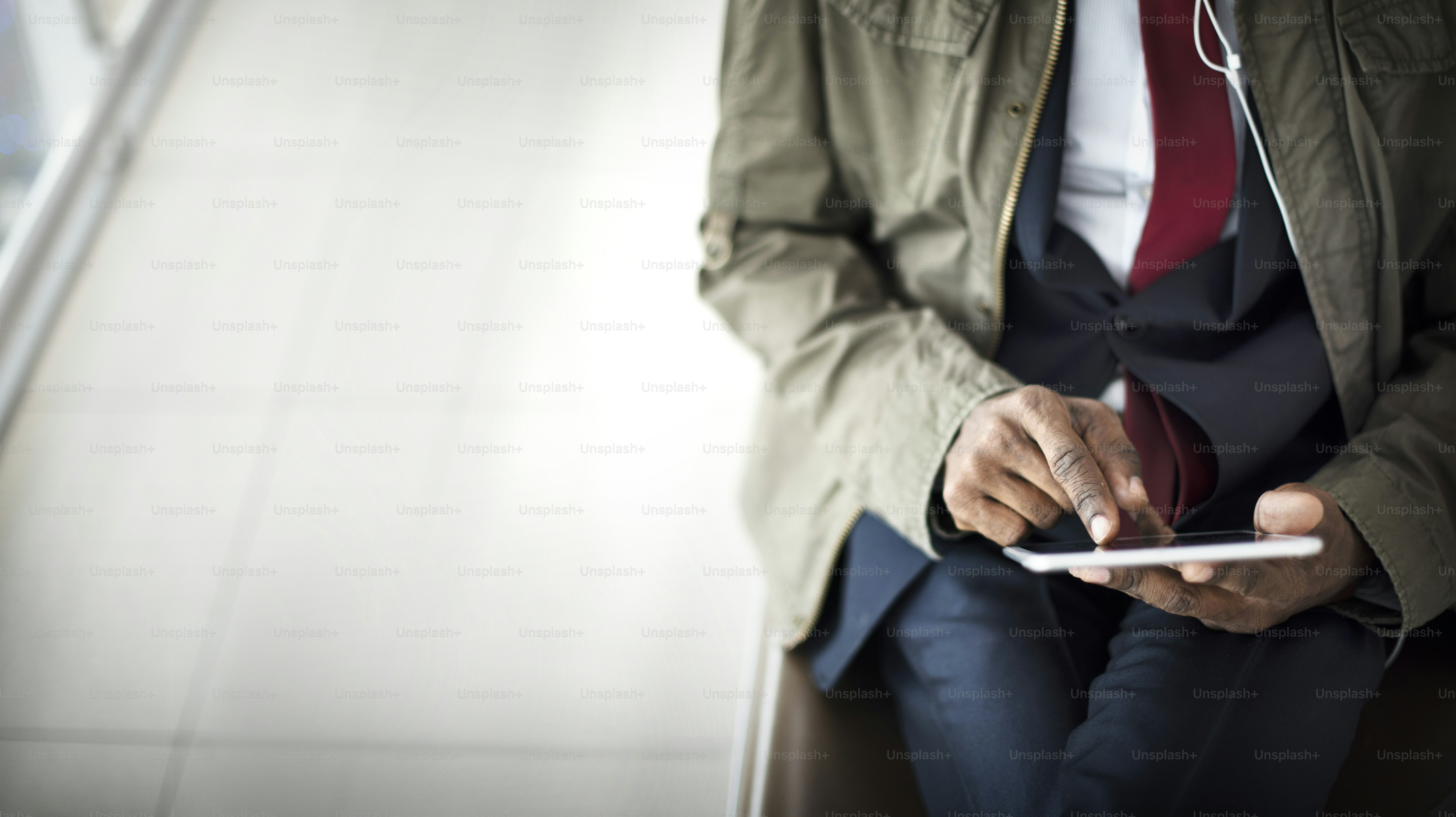 Businessman using a digital tablet