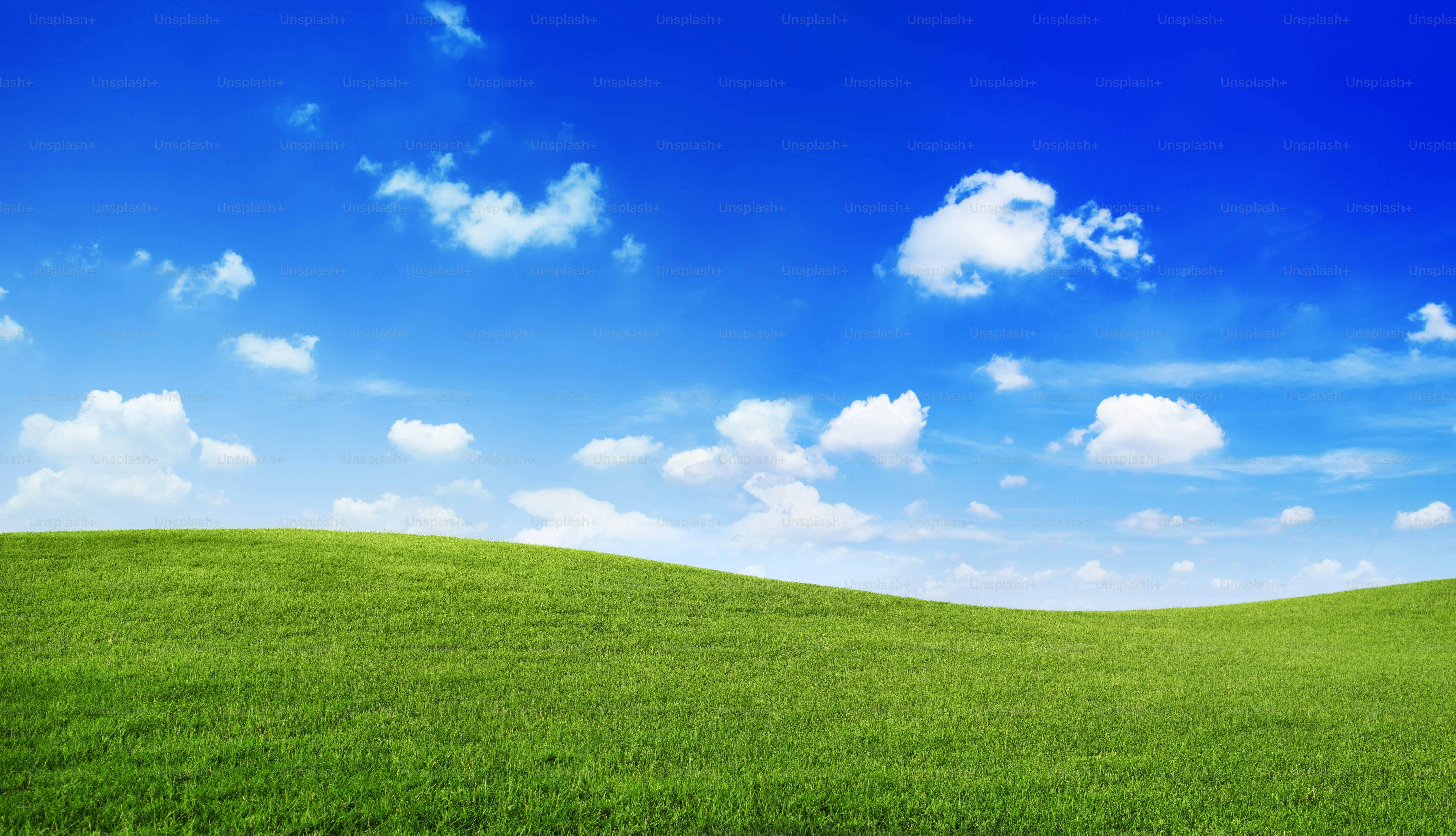 Green rolling hills under a bright blue sky photo – Blue Image on Unsplash