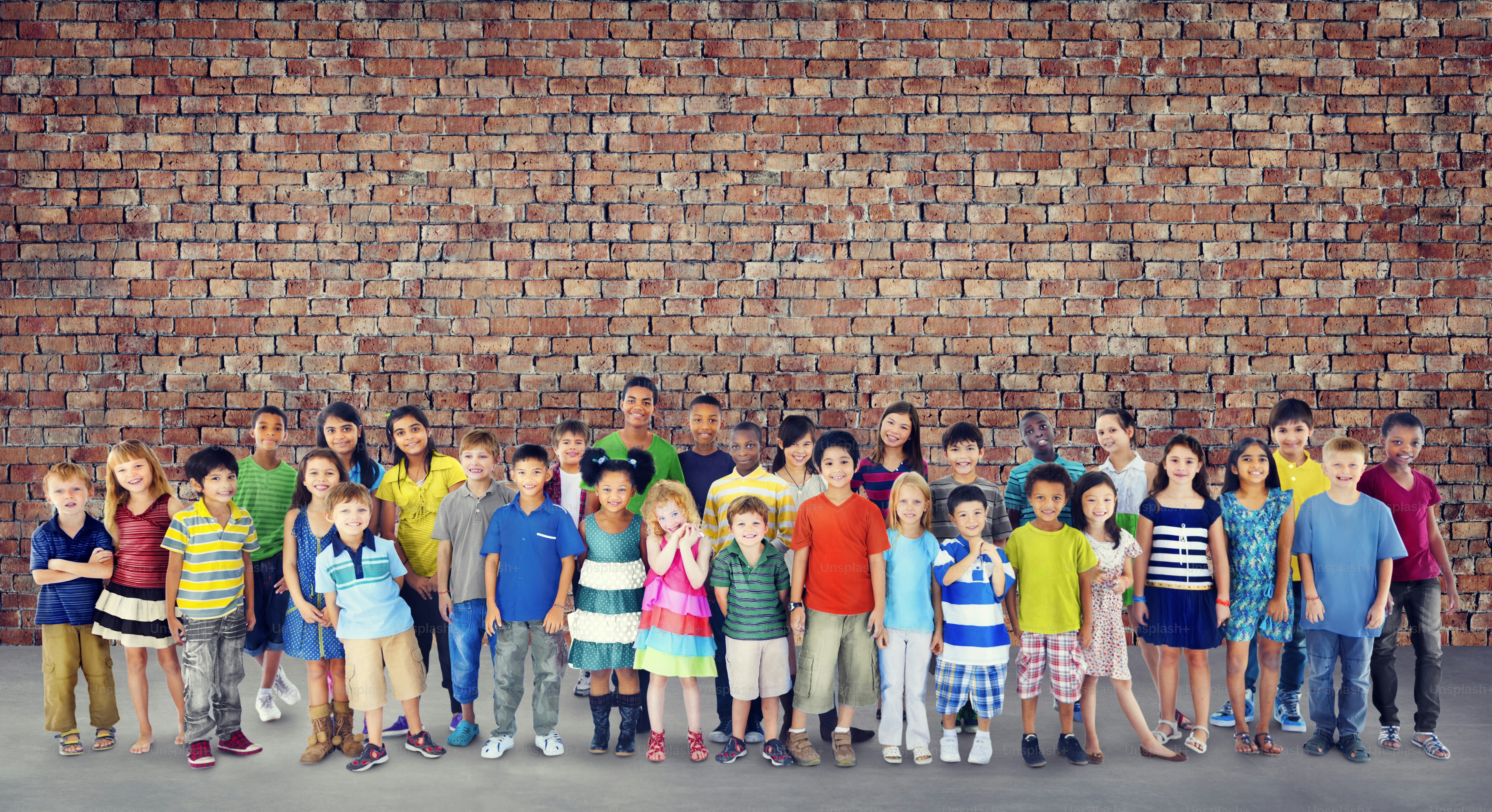 Concepto de Niños Felicidad Niños Niños Alegres Infancia Juvenil