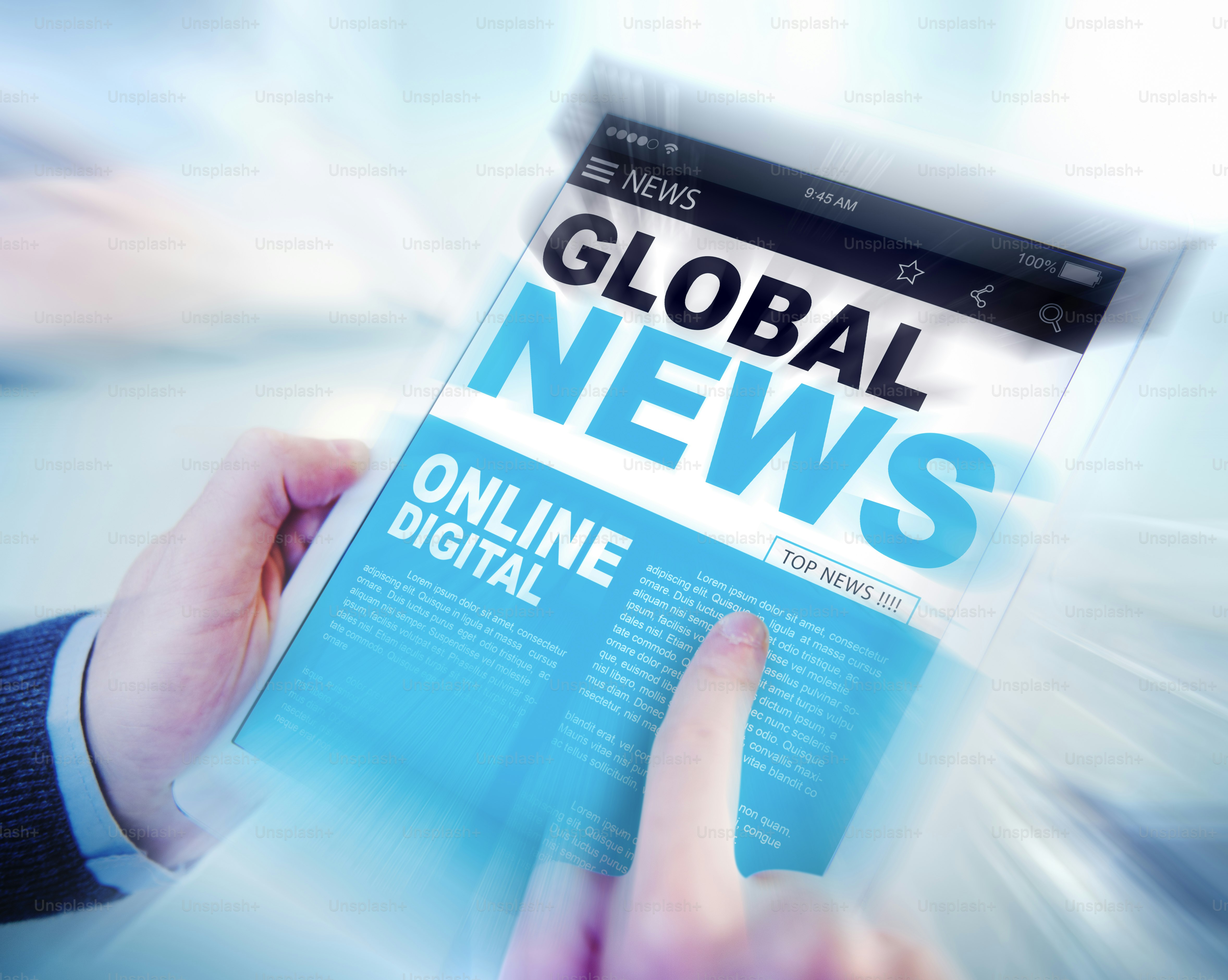 Digital Online Update Global News Concept