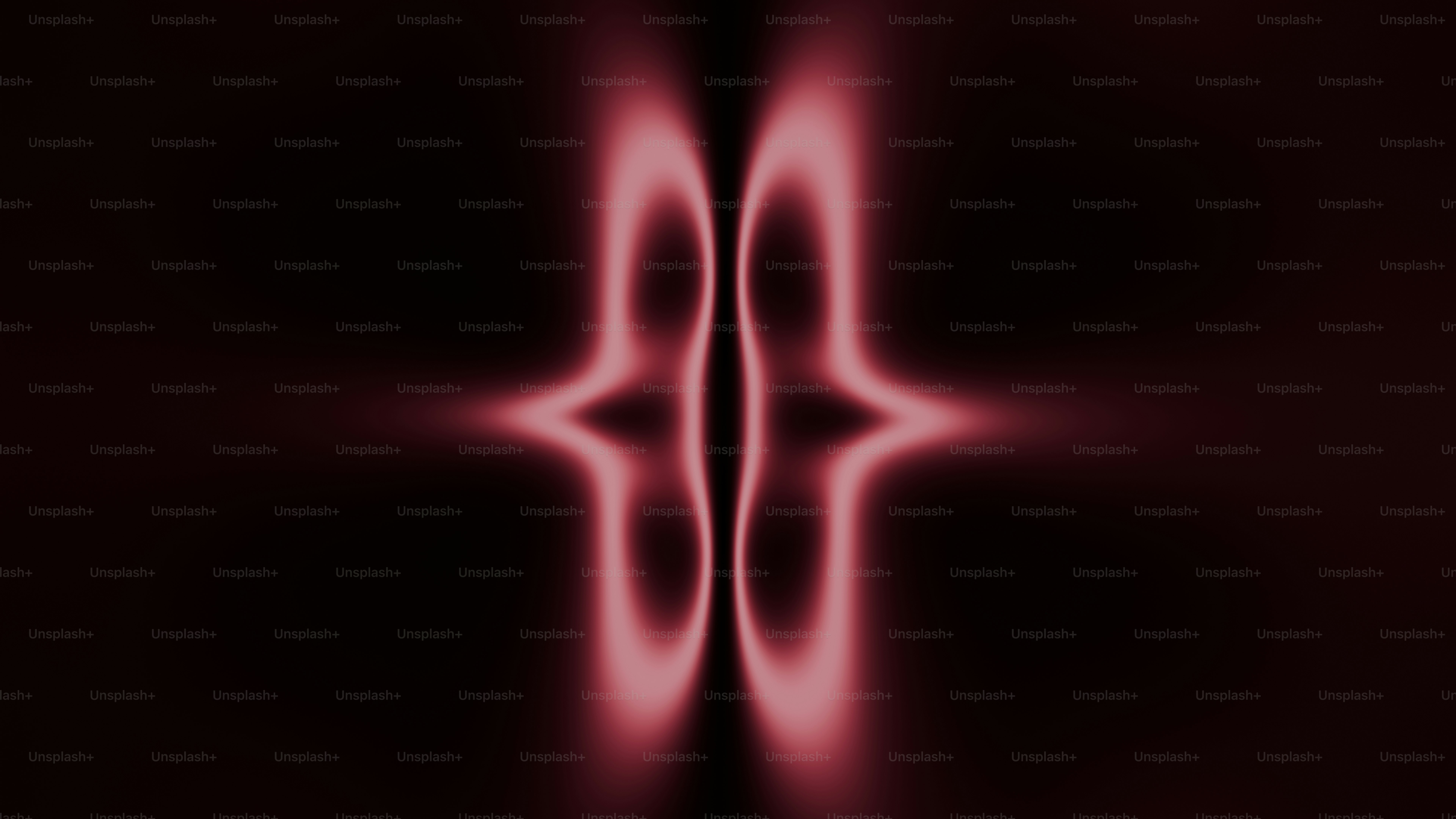 Abstract glowing red and black symmetrical pattern