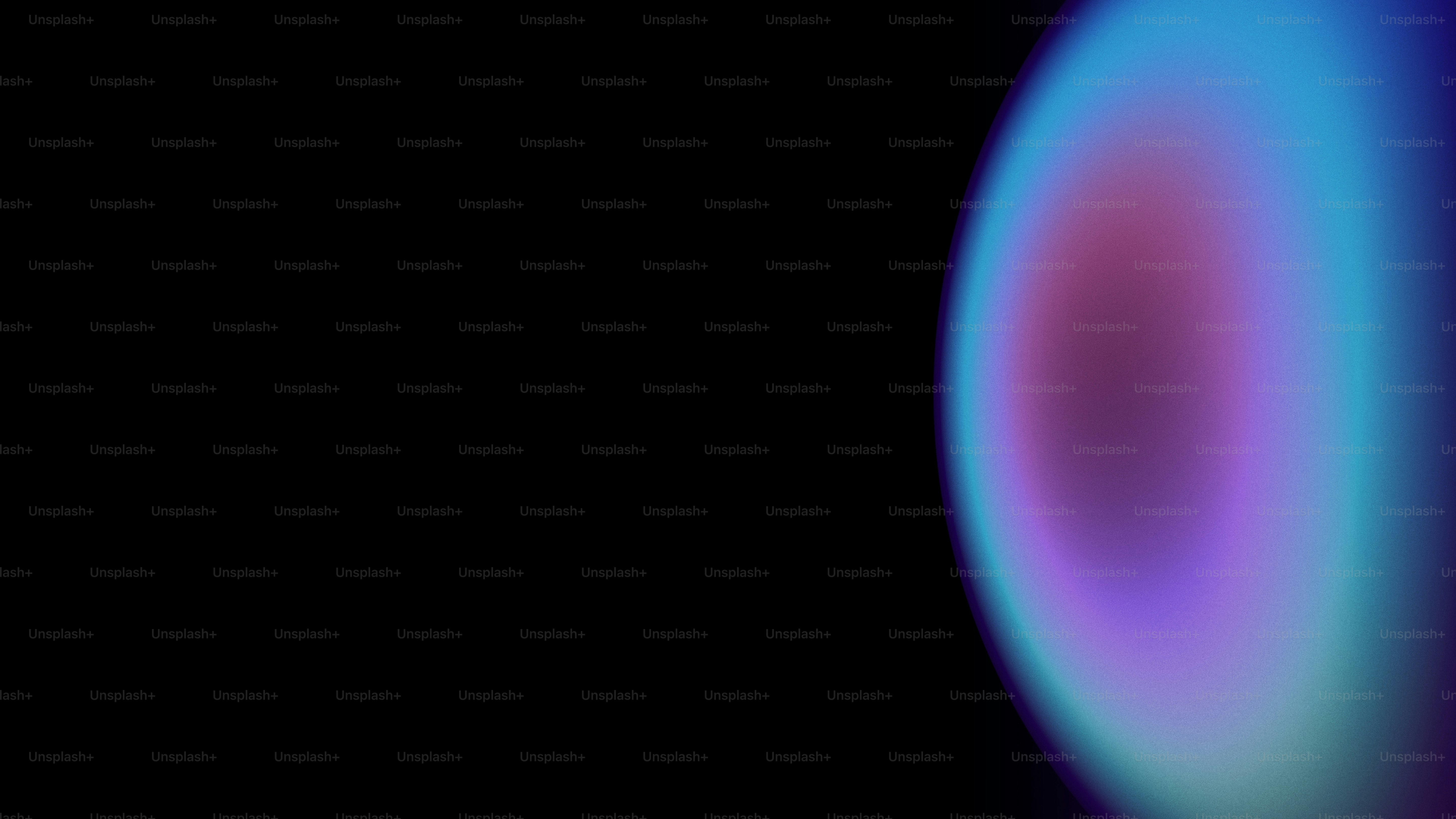 Abstract blue and purple light on black background