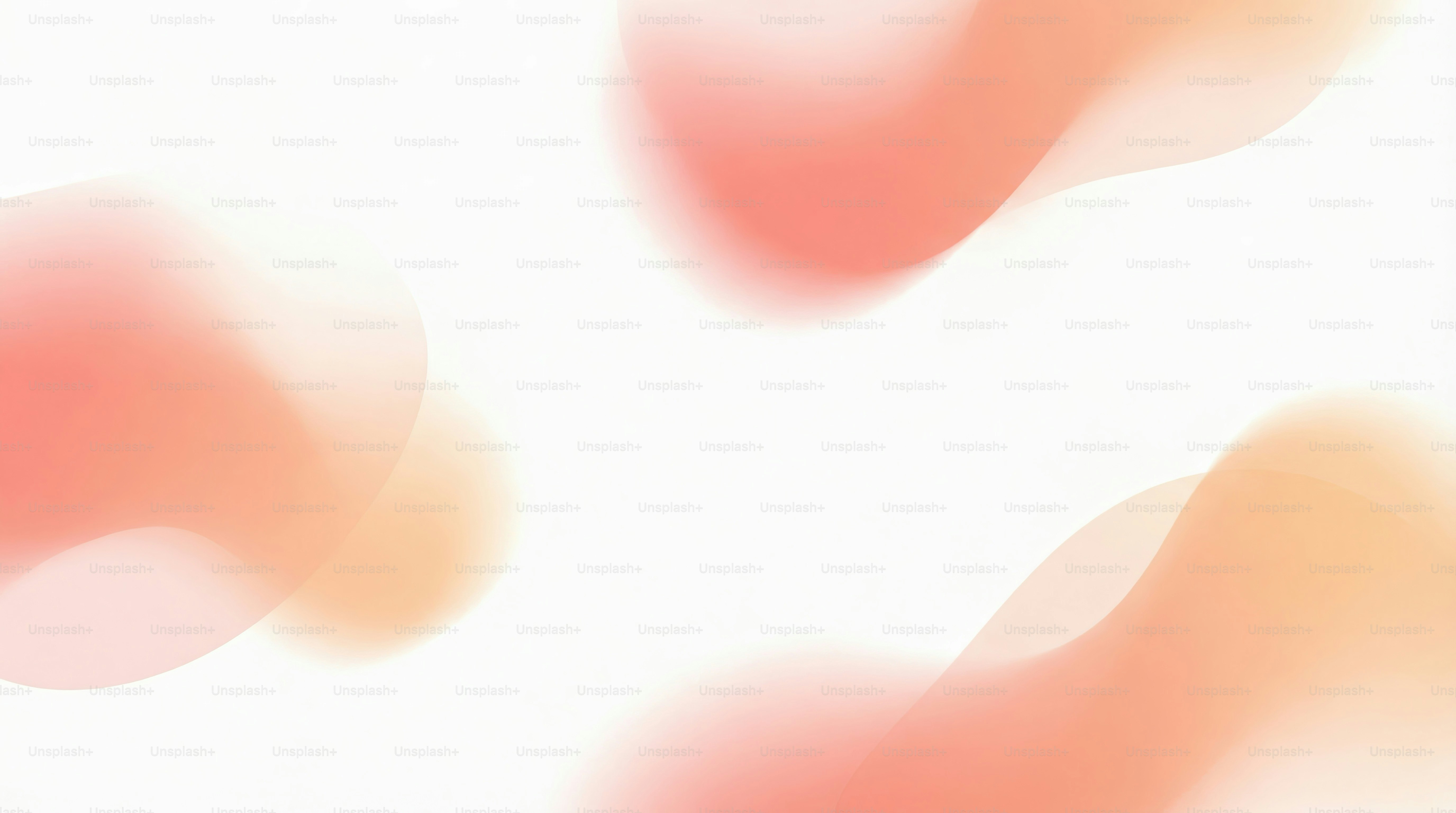 Formas abstratas suaves e fluidas em tons pastel de laranja e rosa.