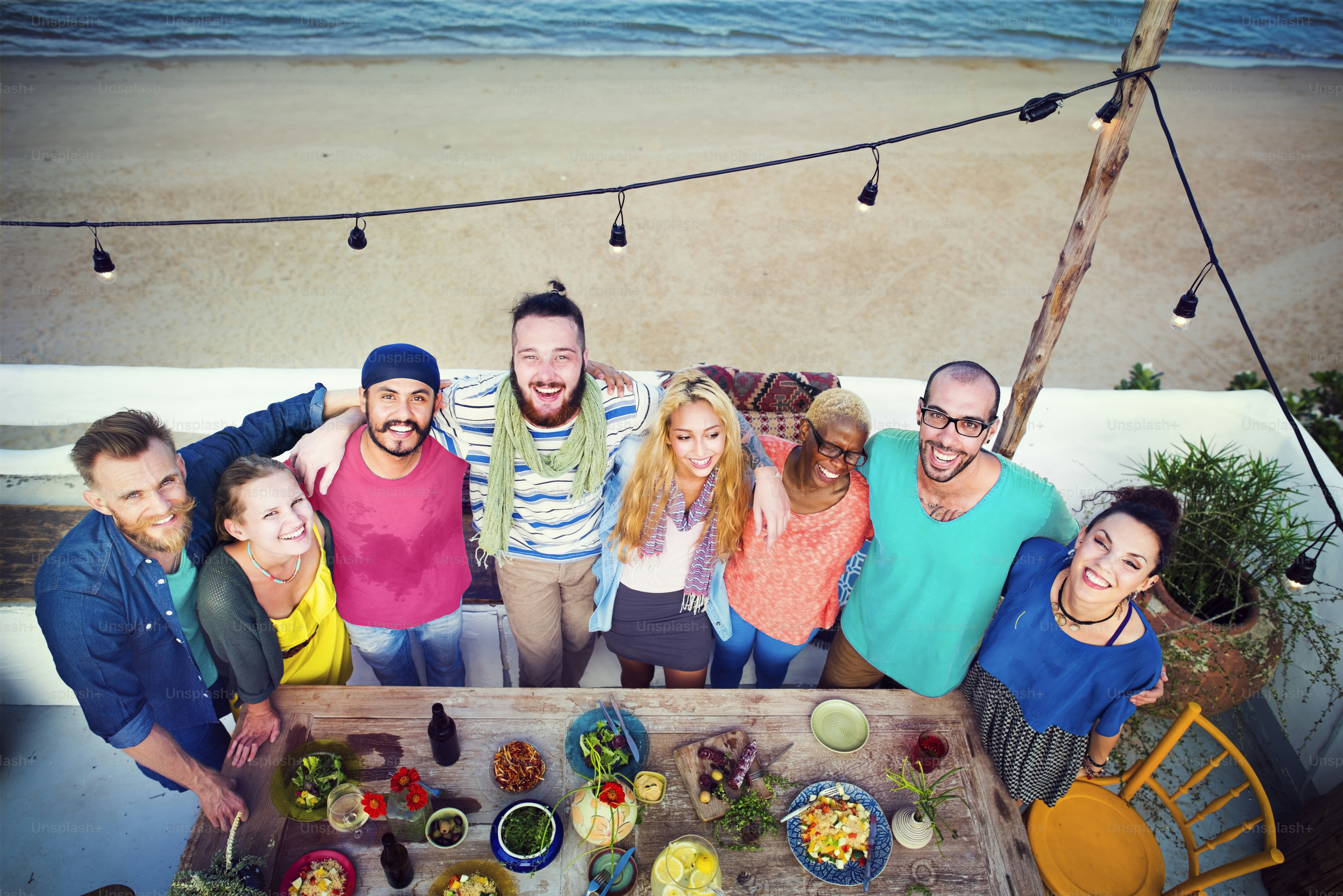 Beach Summer Dinner Party Celebration Concept