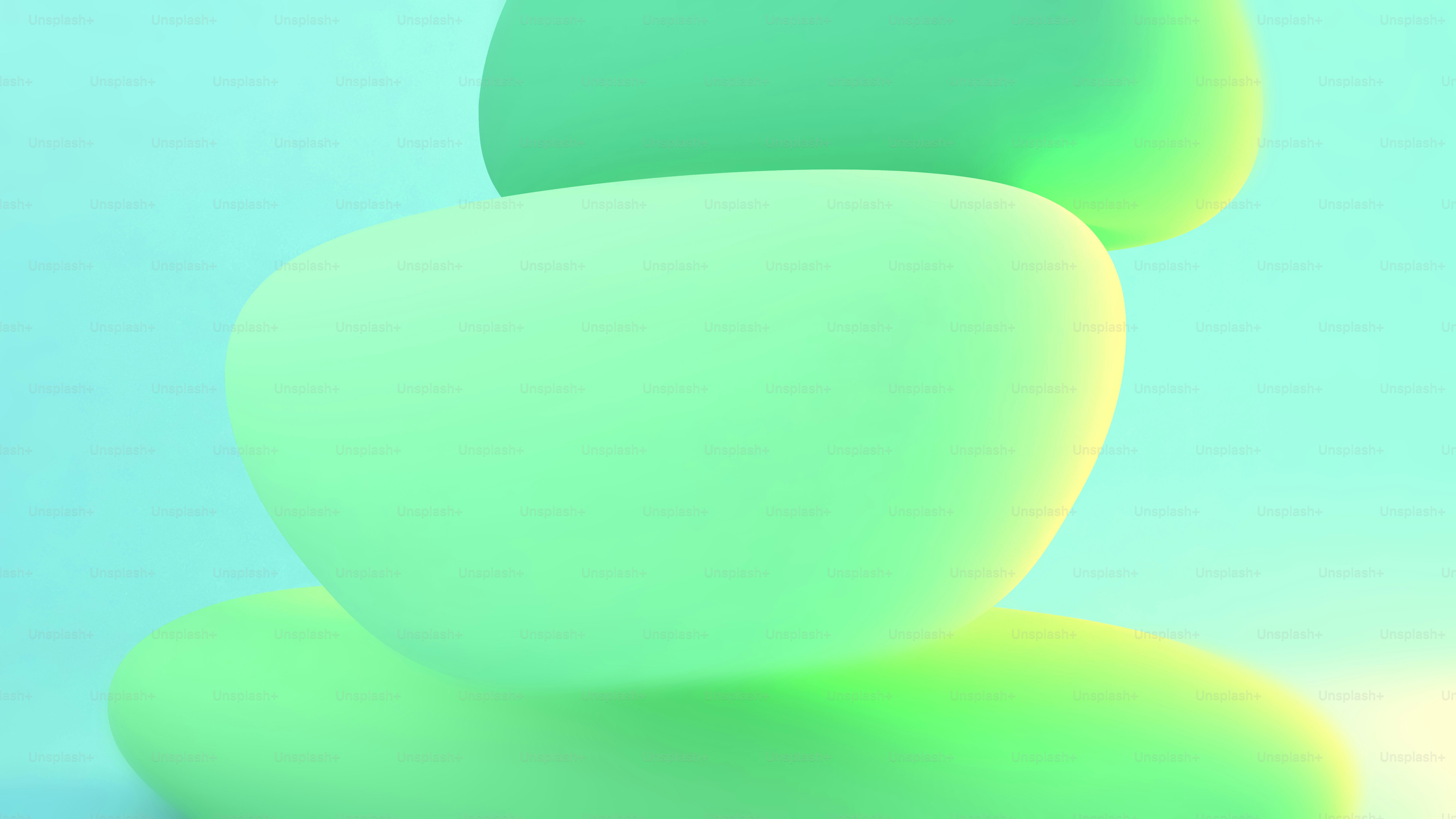 Three smooth, rounded green shapes stacked vertically.