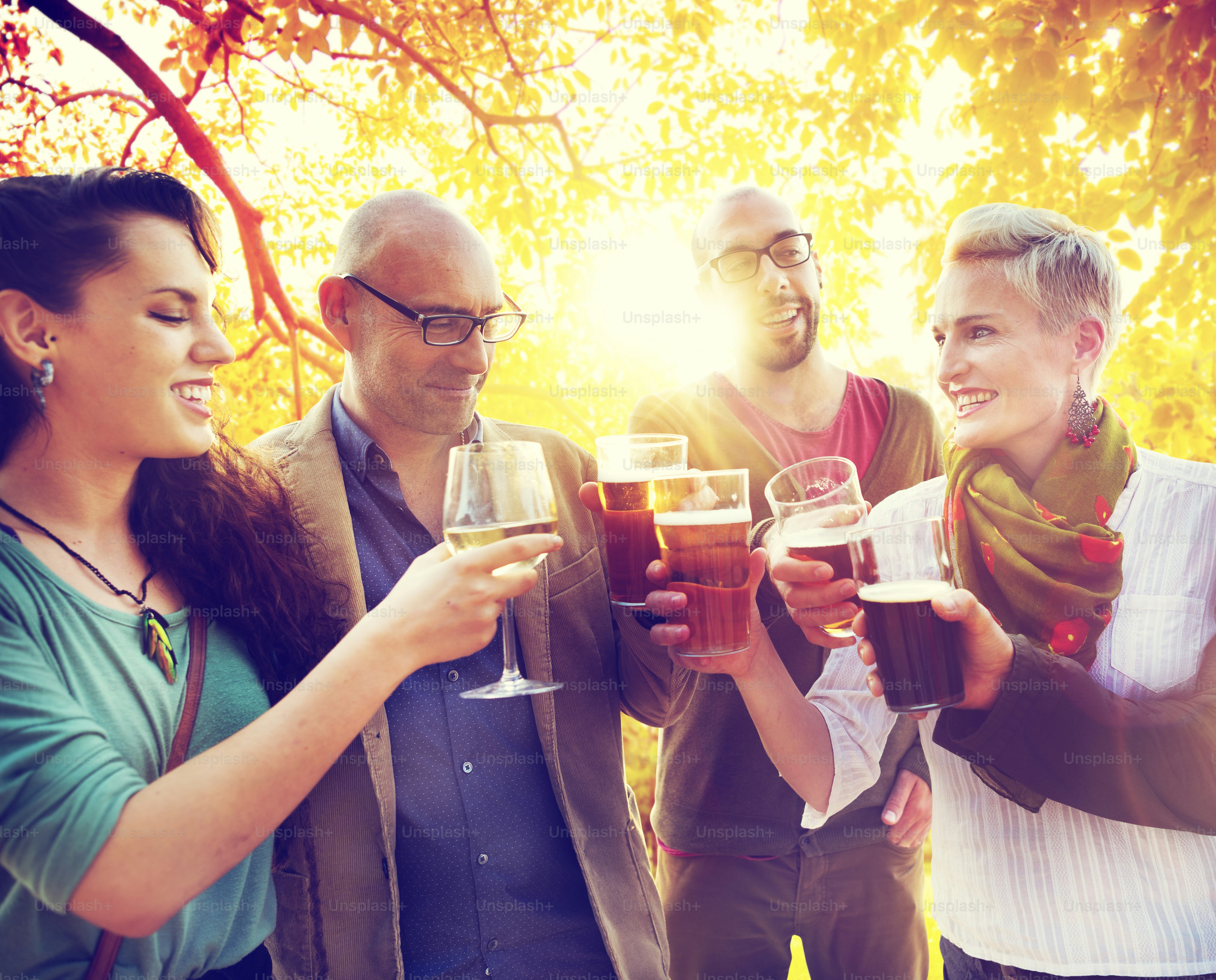 Diverse People Friends Hanging Out Concept