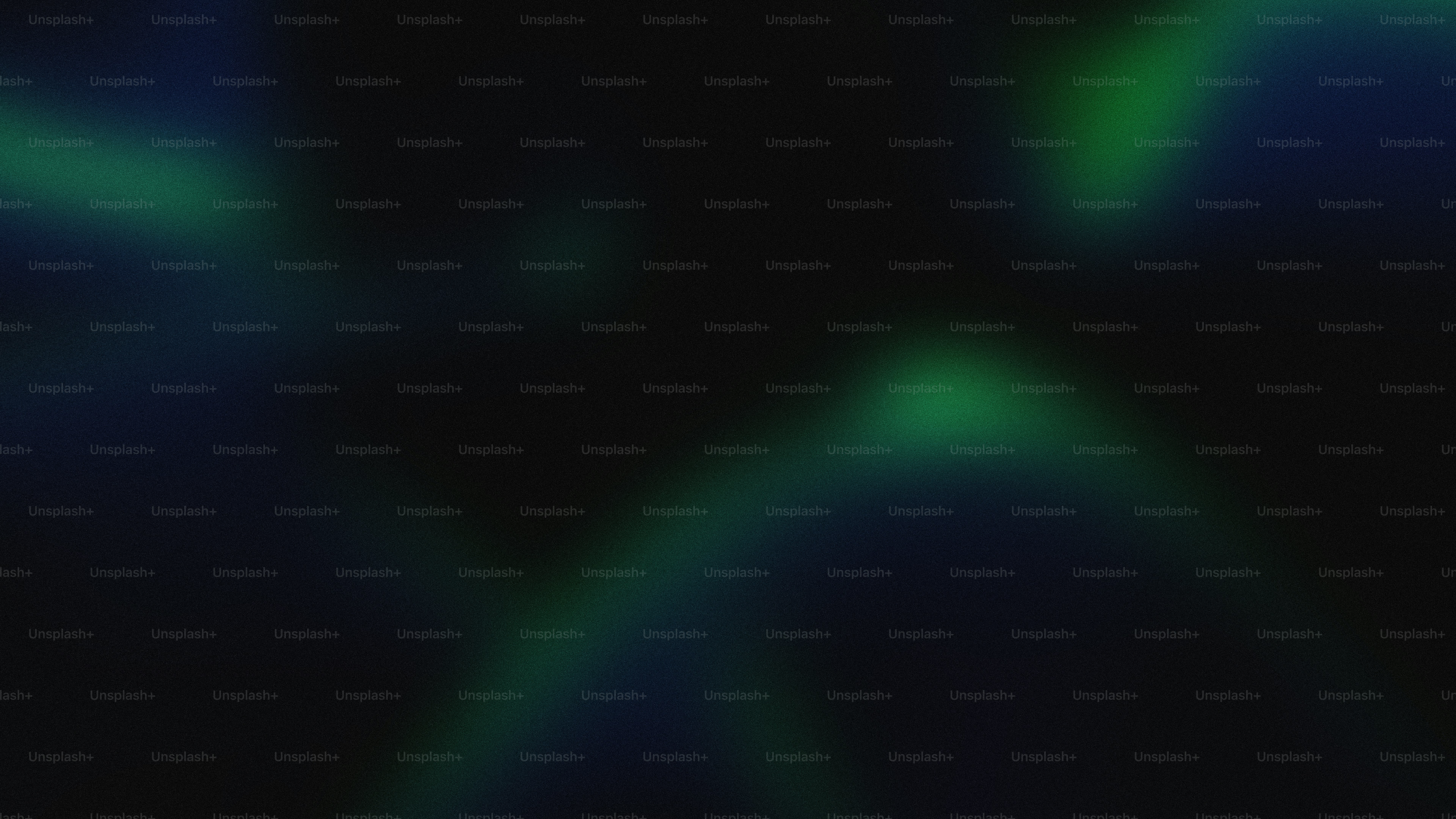 Fond abstrait sombre avec lumières vertes et bleues lumineuses