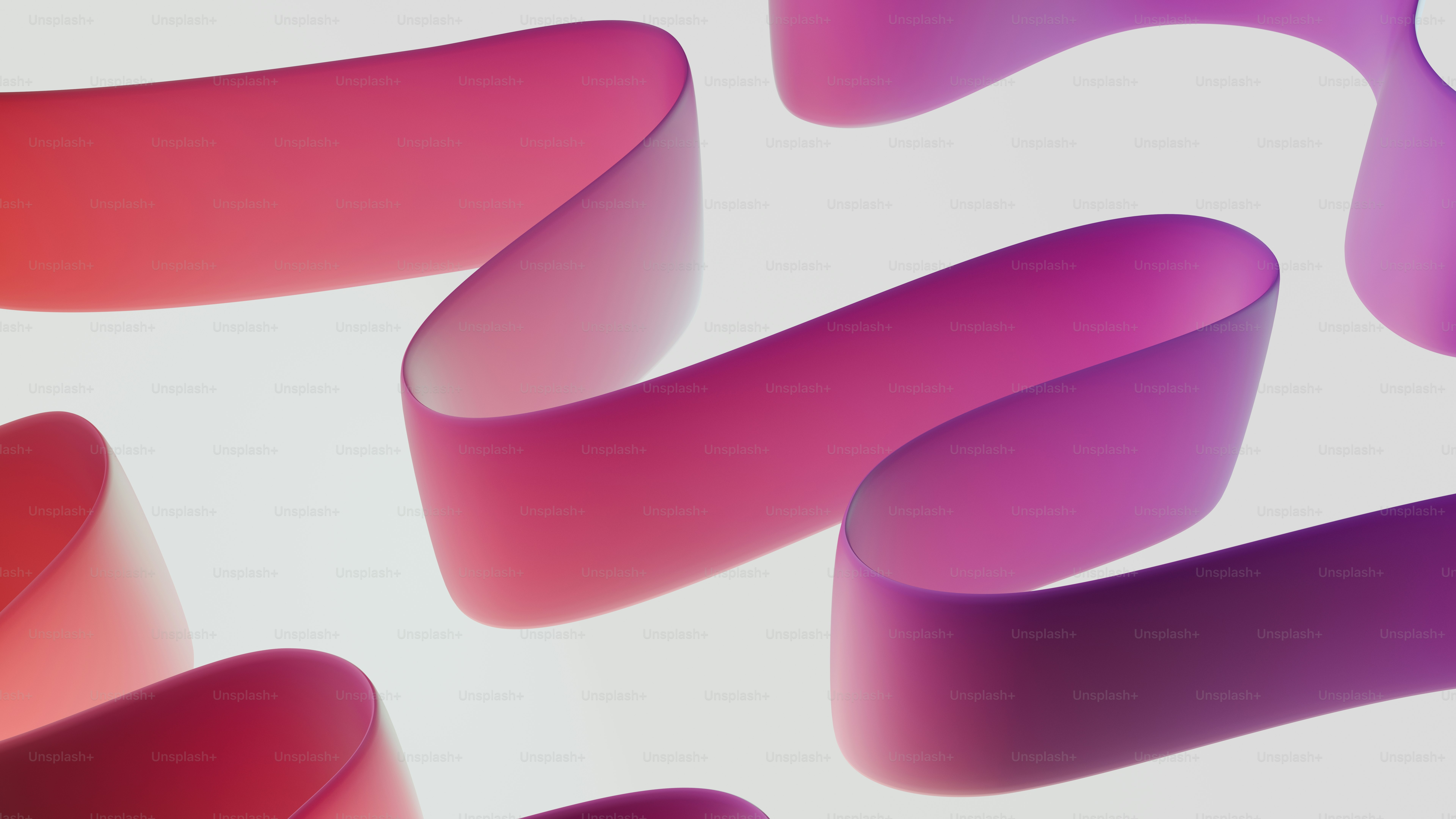 Fitas de gradiente rosa e roxo fluindo