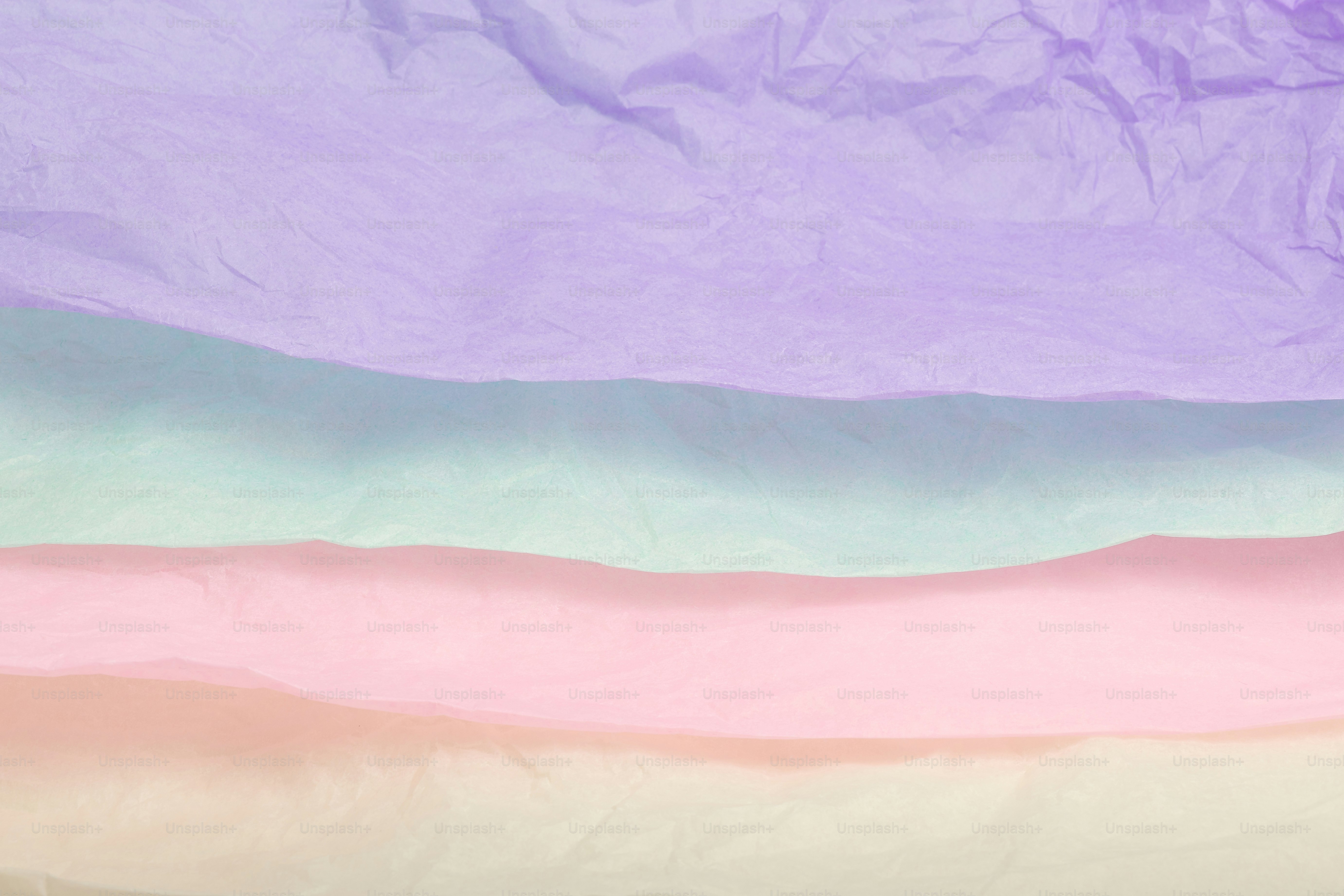 Abstract pastel colored layers of fabric