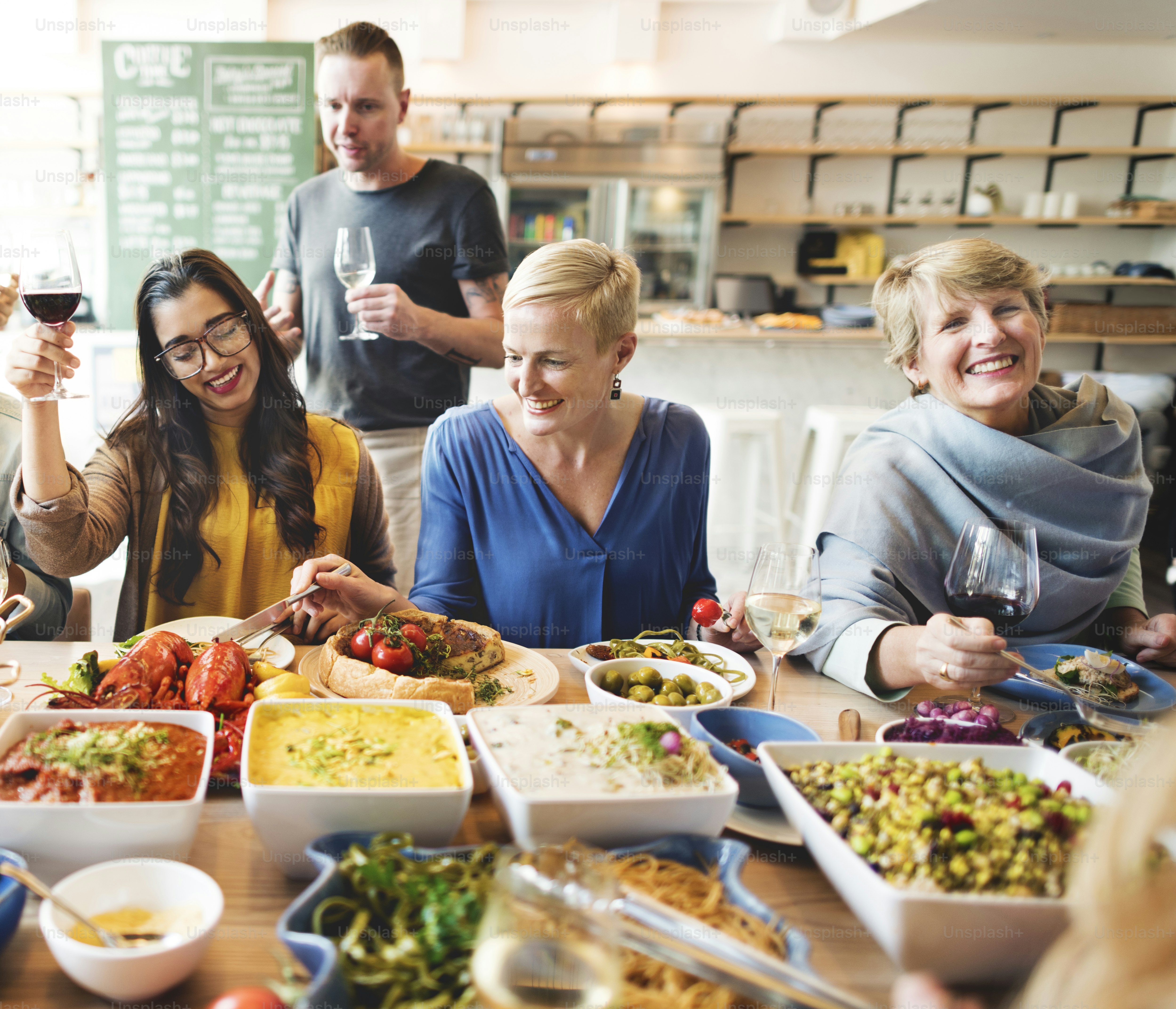 Friends Party Buffet Enjoying Food Concept photo – Food Image on Unsplash
