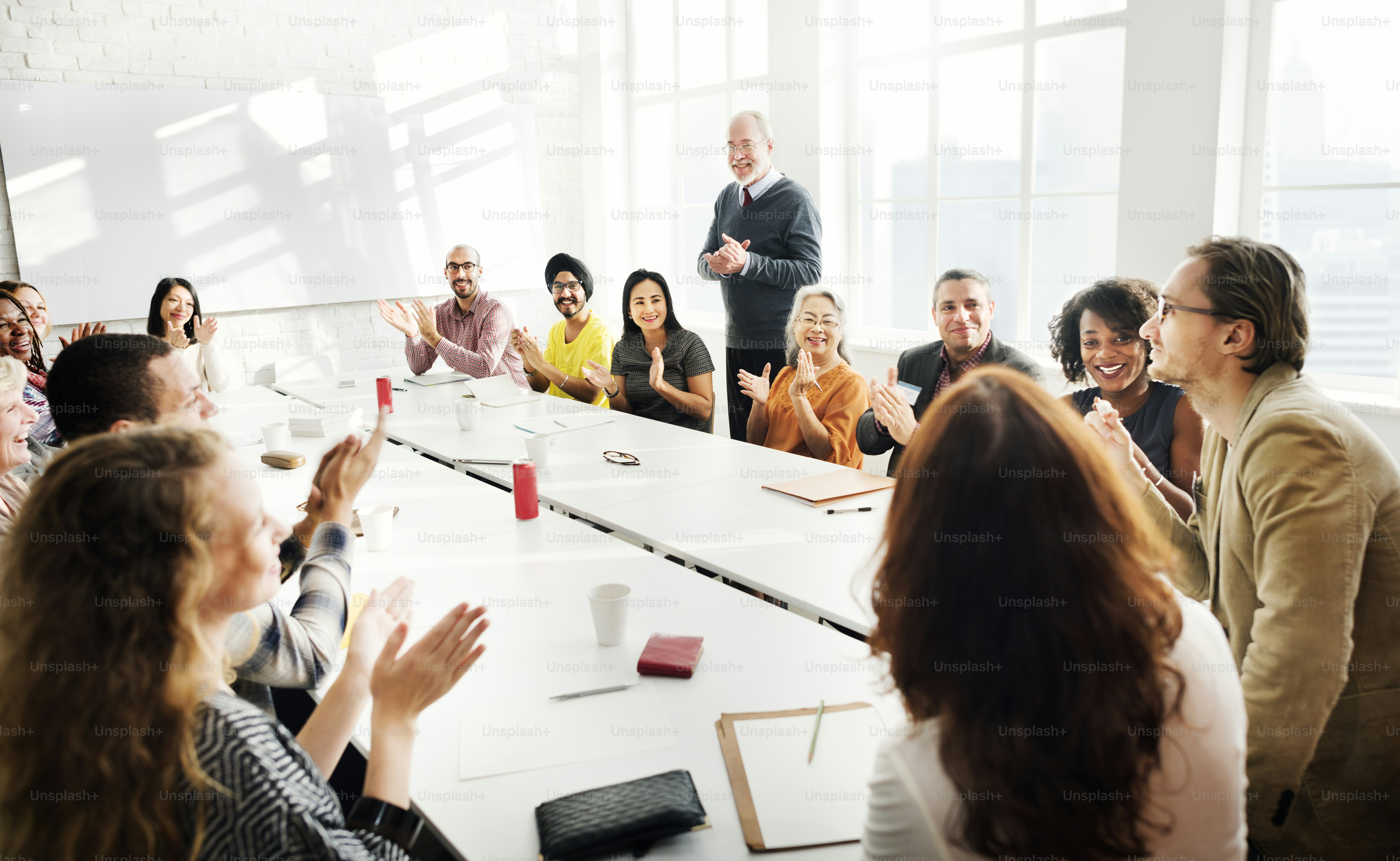 Meeting Discussion Talking Sharing Ideas Concept photo – Presentation ...