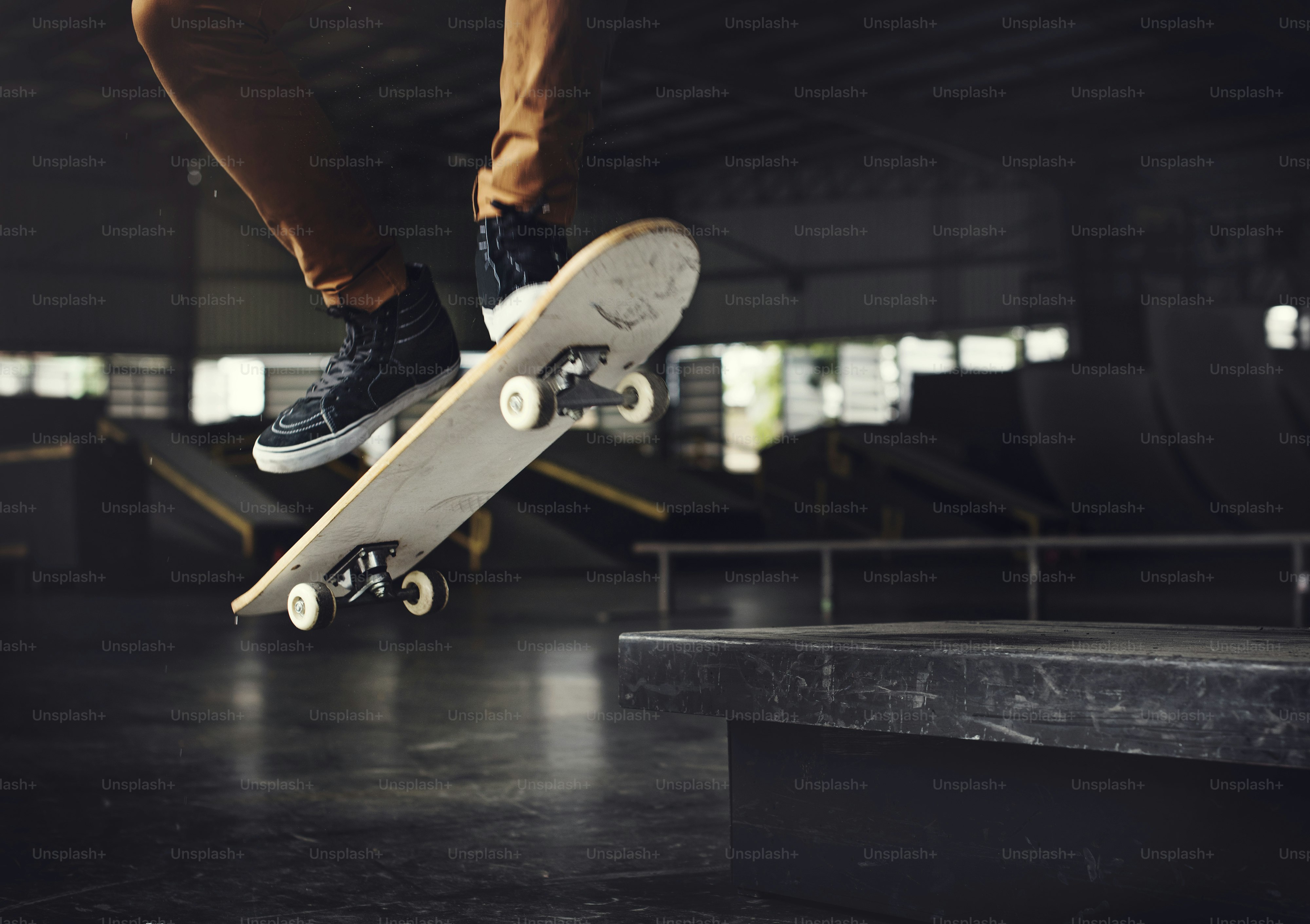 Skateboarding Practice Freestyle Extreme Sports Concept