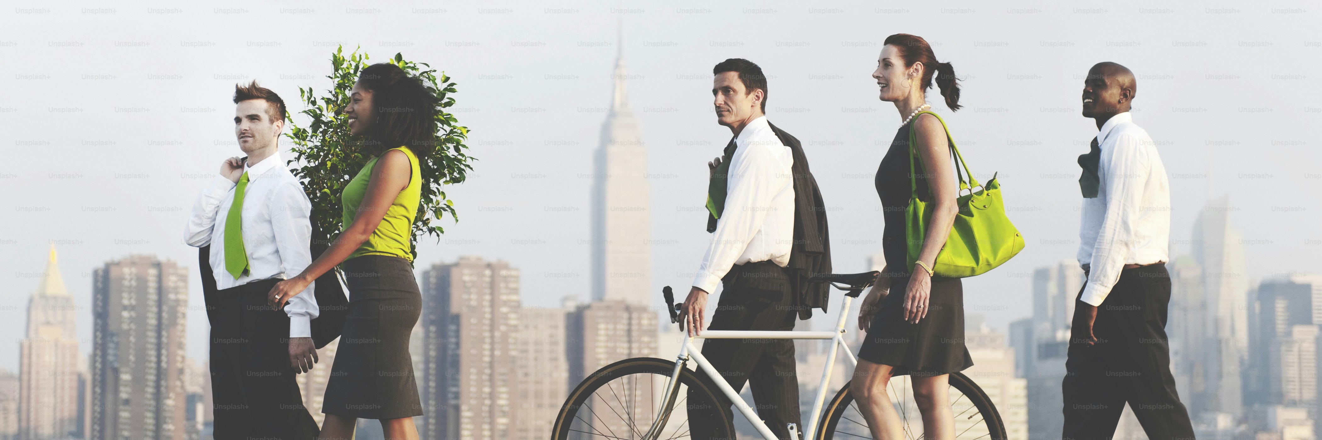 Green Business Commuters Conservation Corporate Concept