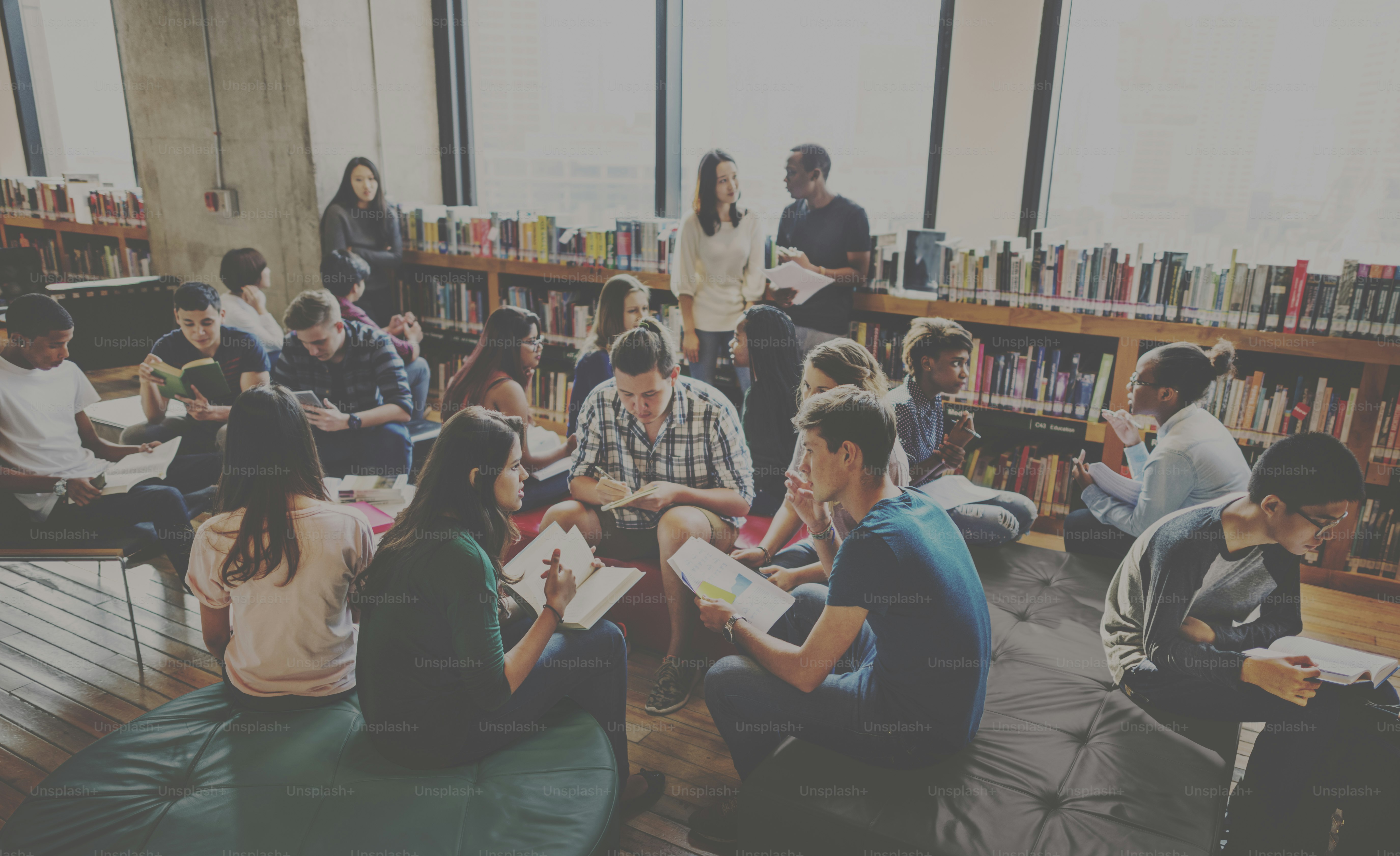 Classmate Classroom Sharing International Friend Concept photo – Book ...