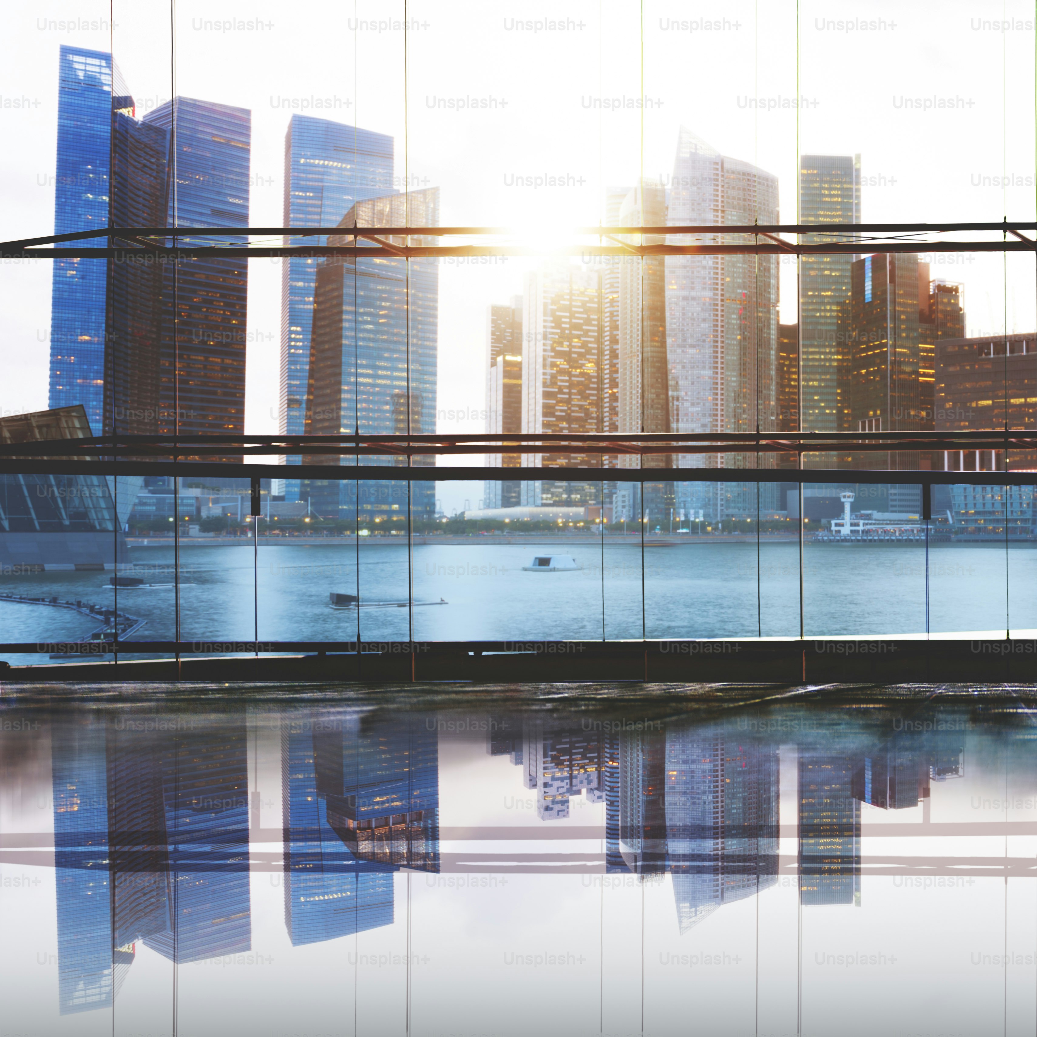 City Lights Urban Scenic View Buildings Concept photo – City Image on ...