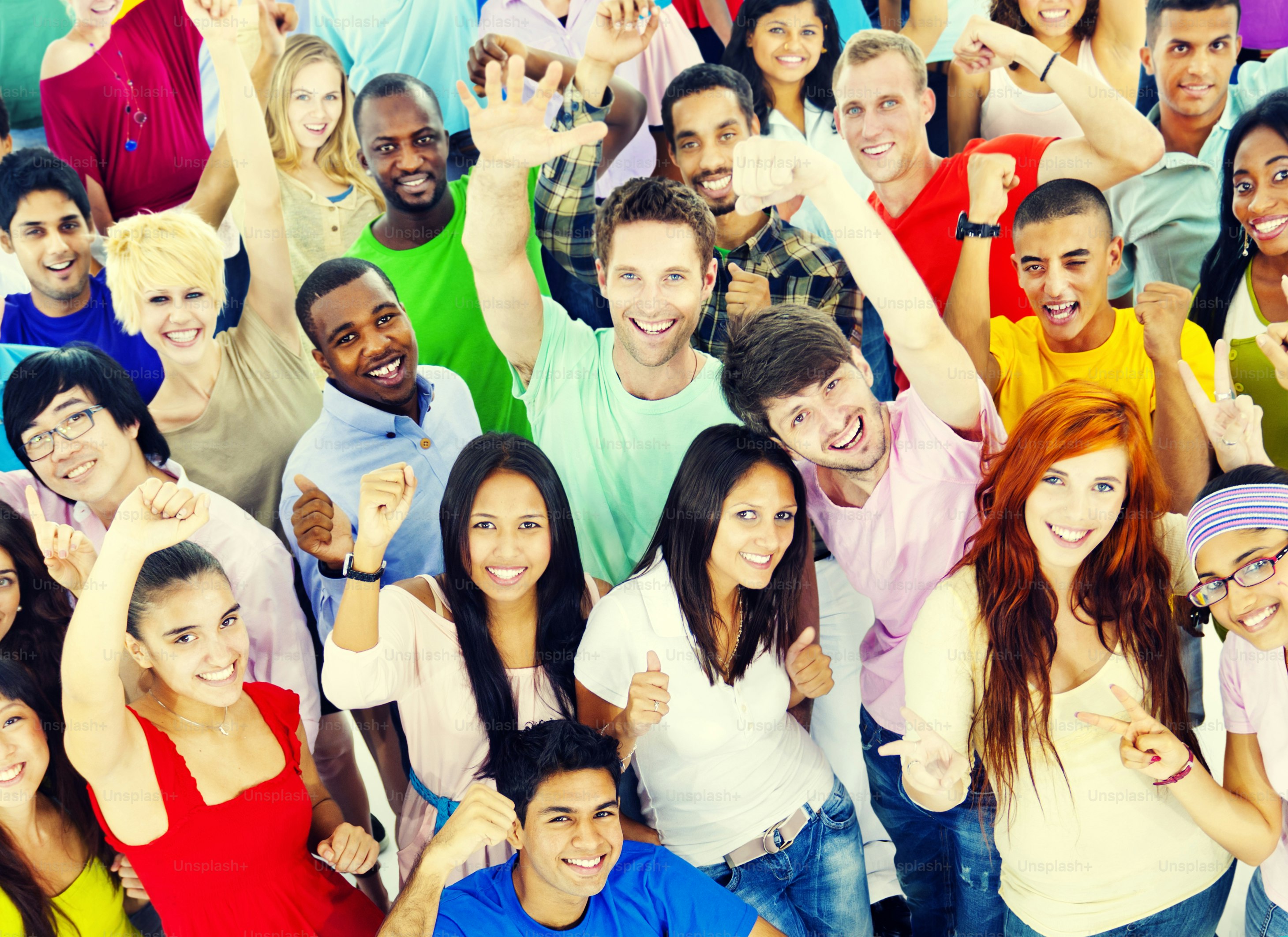 Large Group of People Celebrating Community Concept photo – Community ...