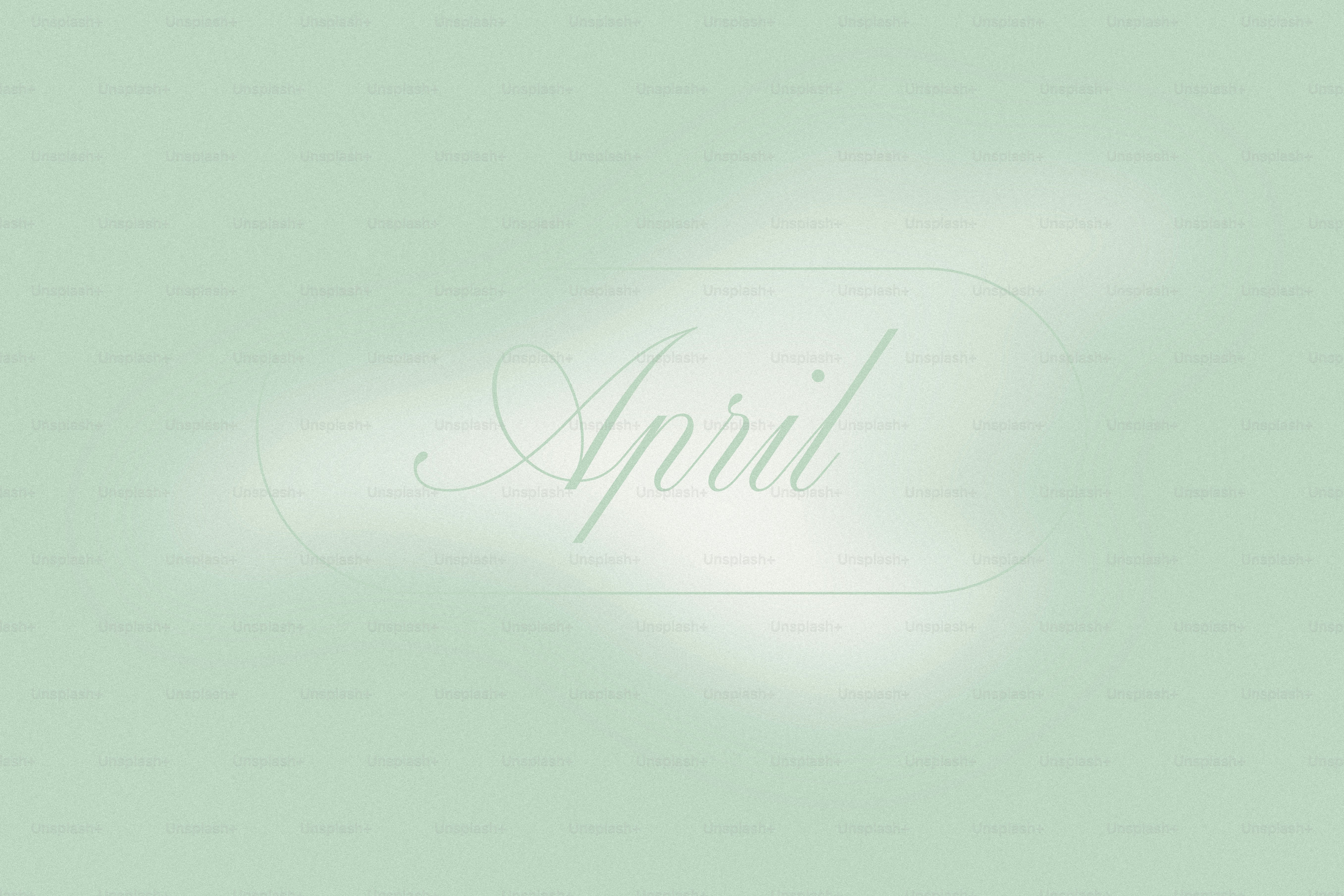 The word april written in elegant script.