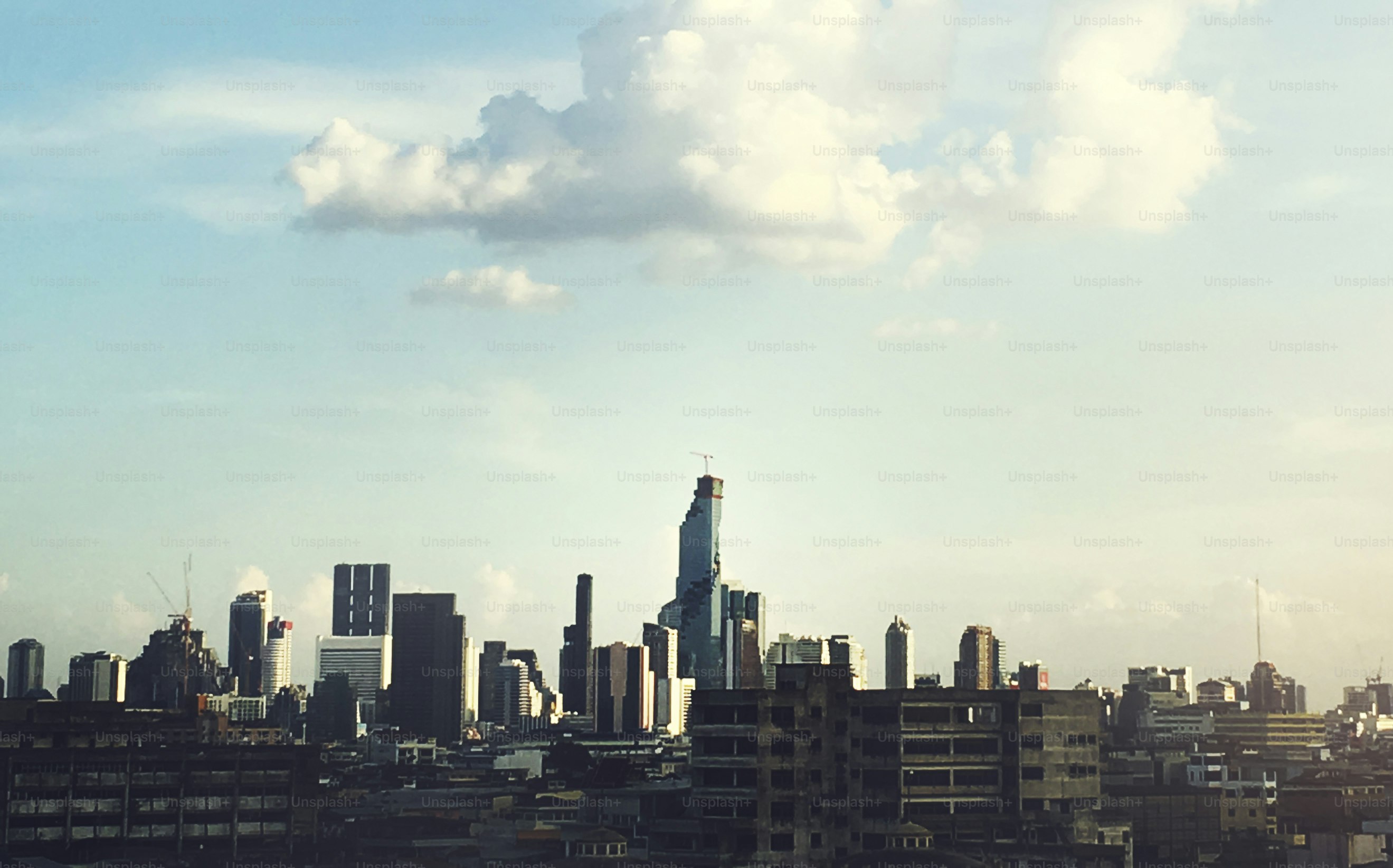 Cityscape Bangkok Downtown Building Concept