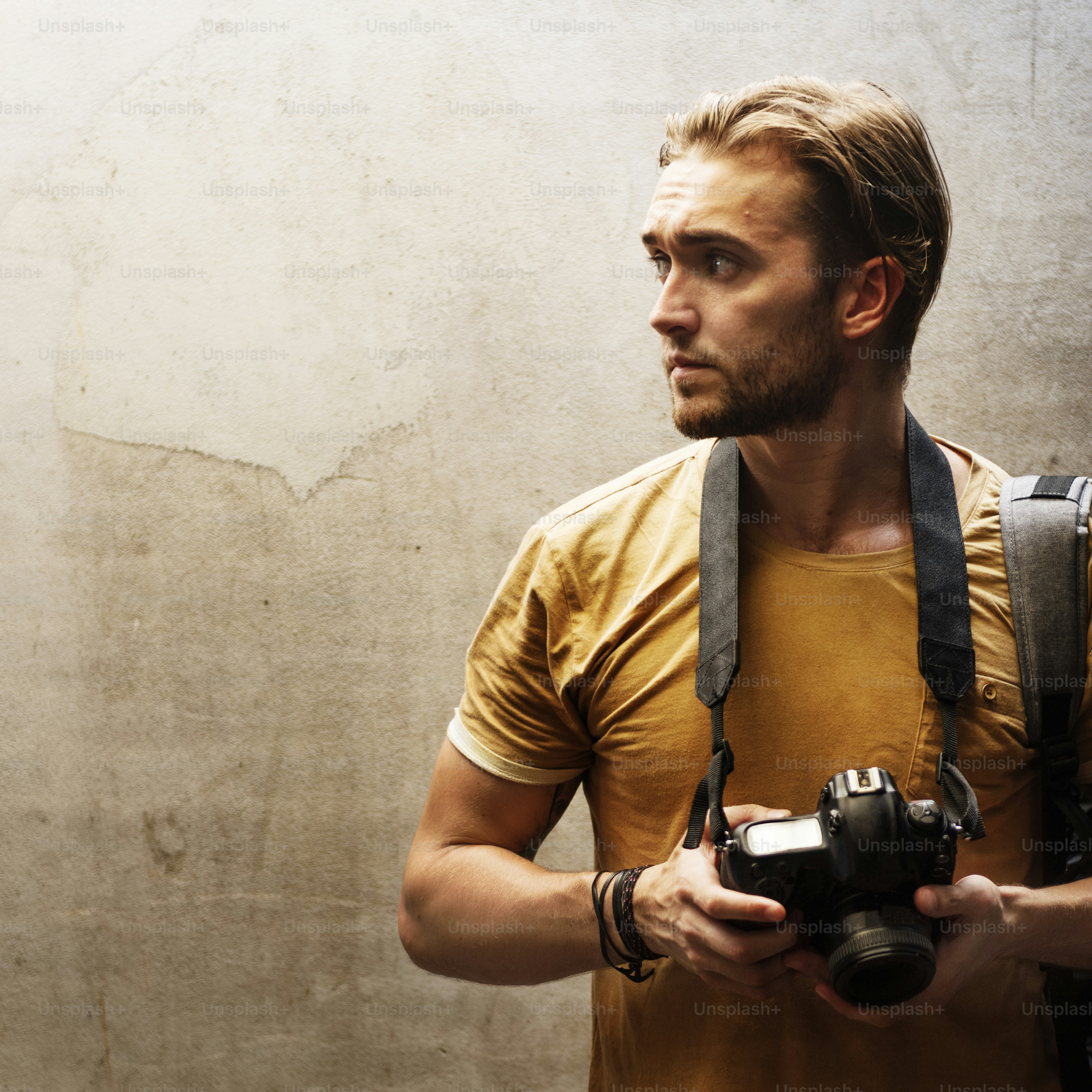 Photographer Camera DSLR Shooting Journalist Concept