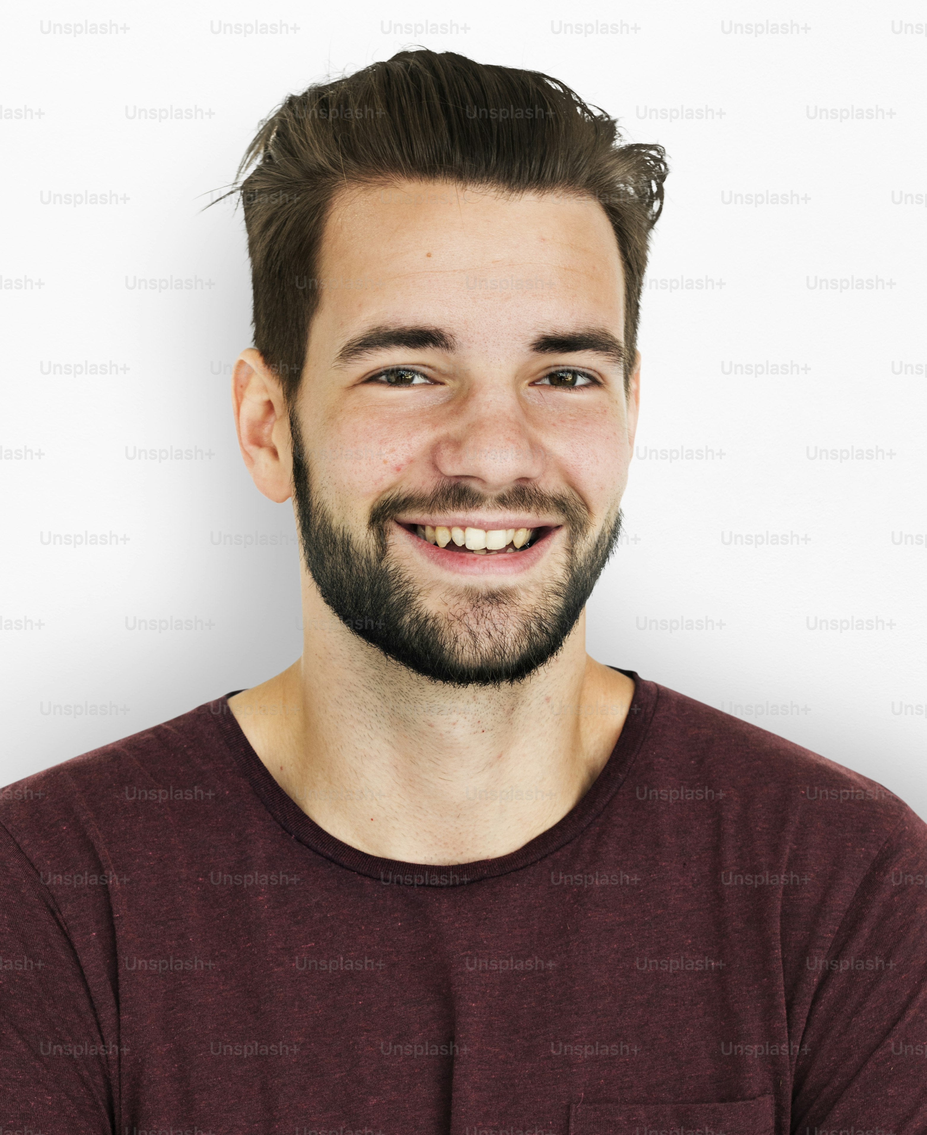 Adult Man Nutural Confident Portrait Concept