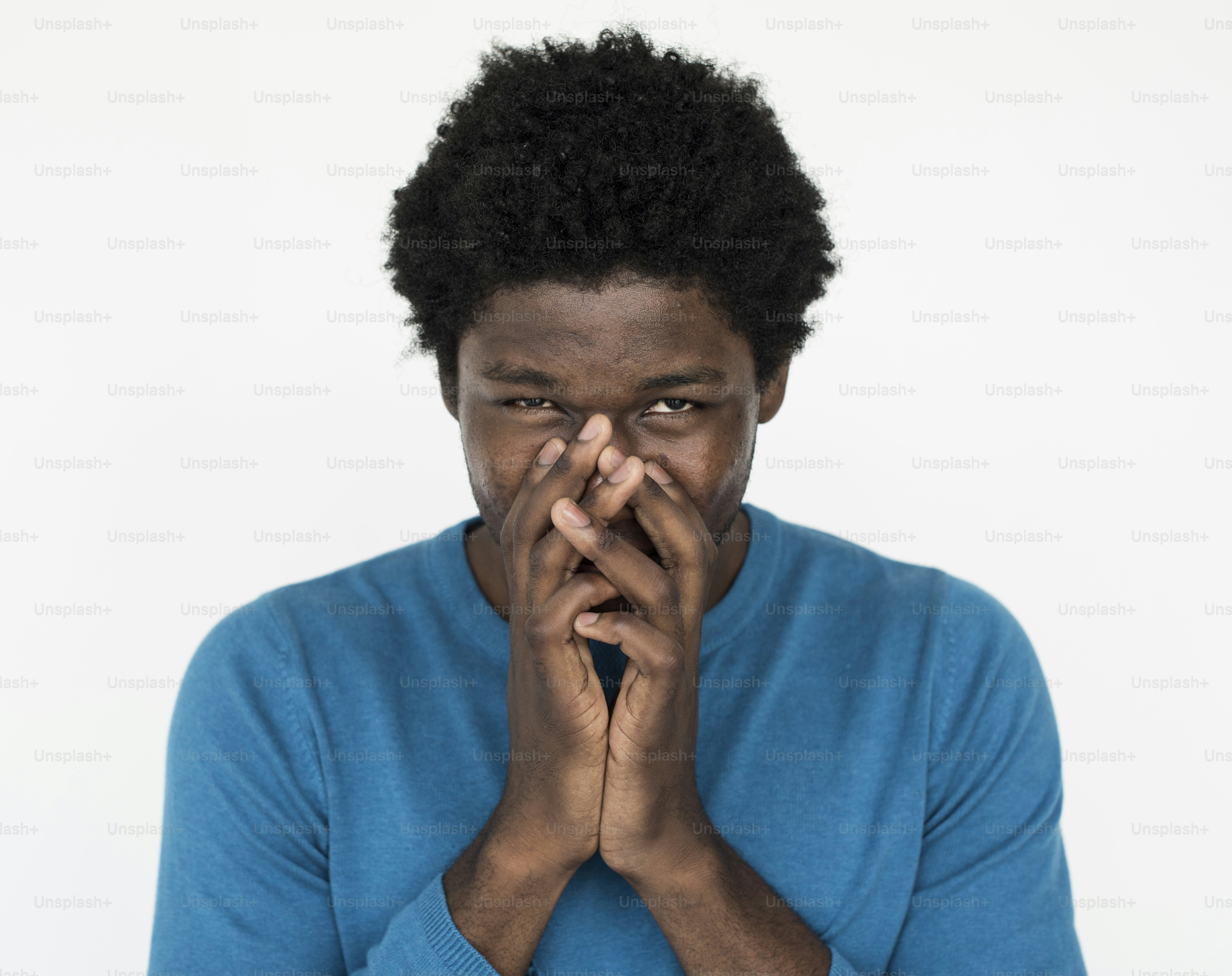Homem Alegre Conceito de Retrato de Estúdio
