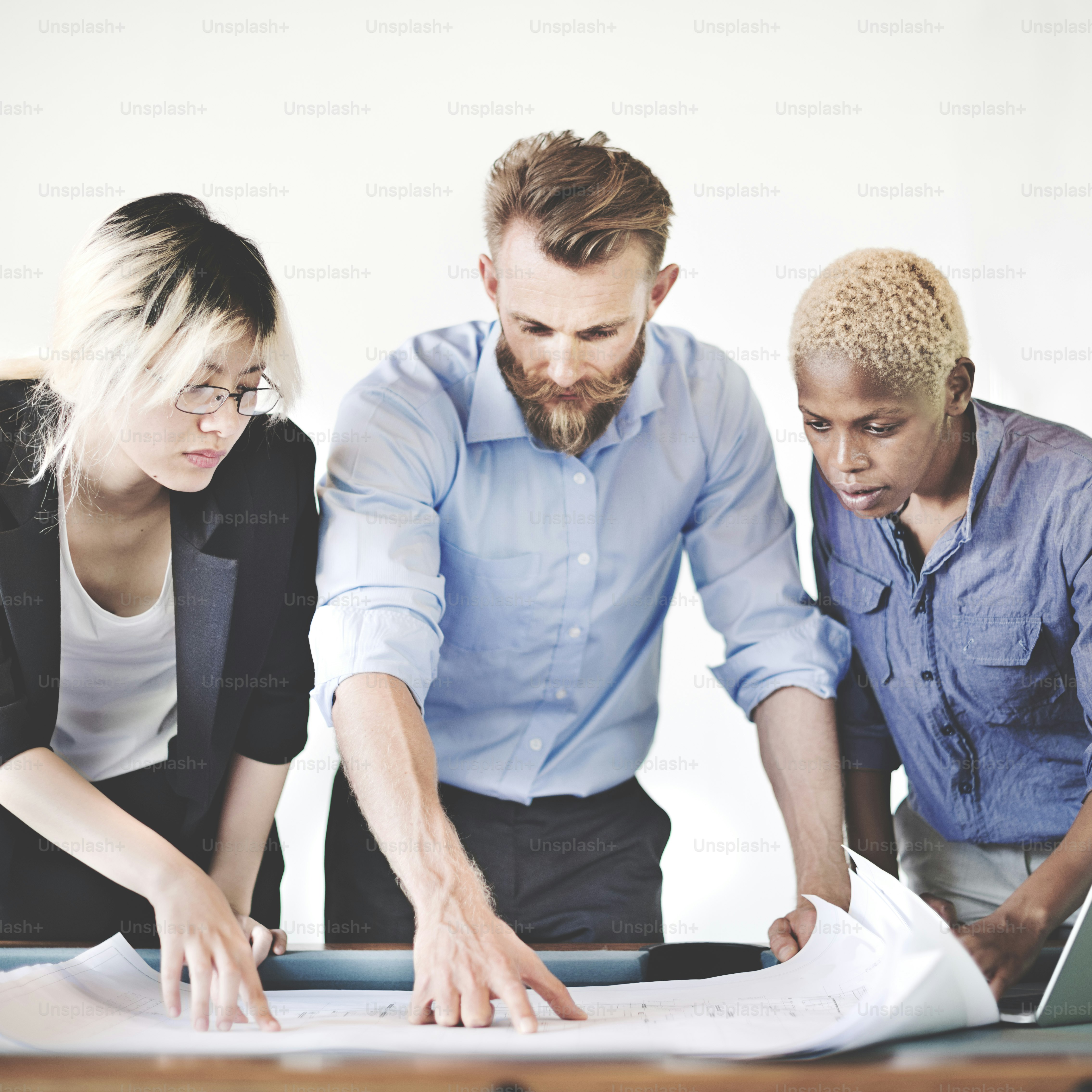 Business People Thinking Planning Strategy Working Plan Concept photo ...