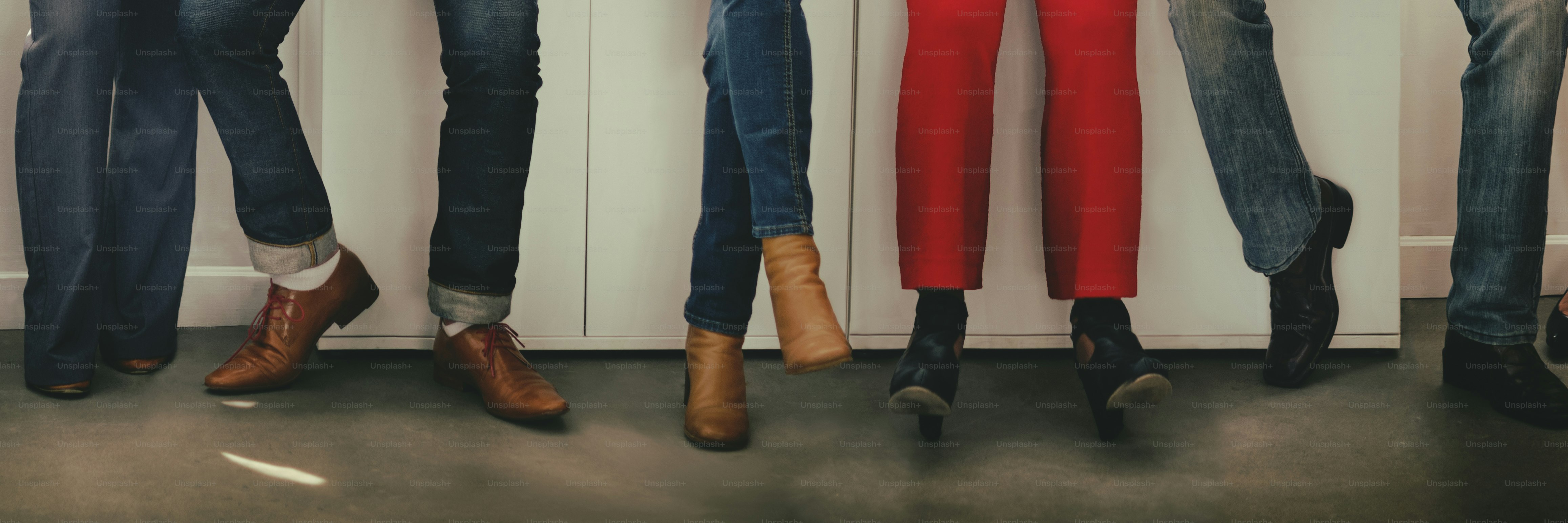 Conceito de Pessoas da Parte Inferior do Corpo Juntas