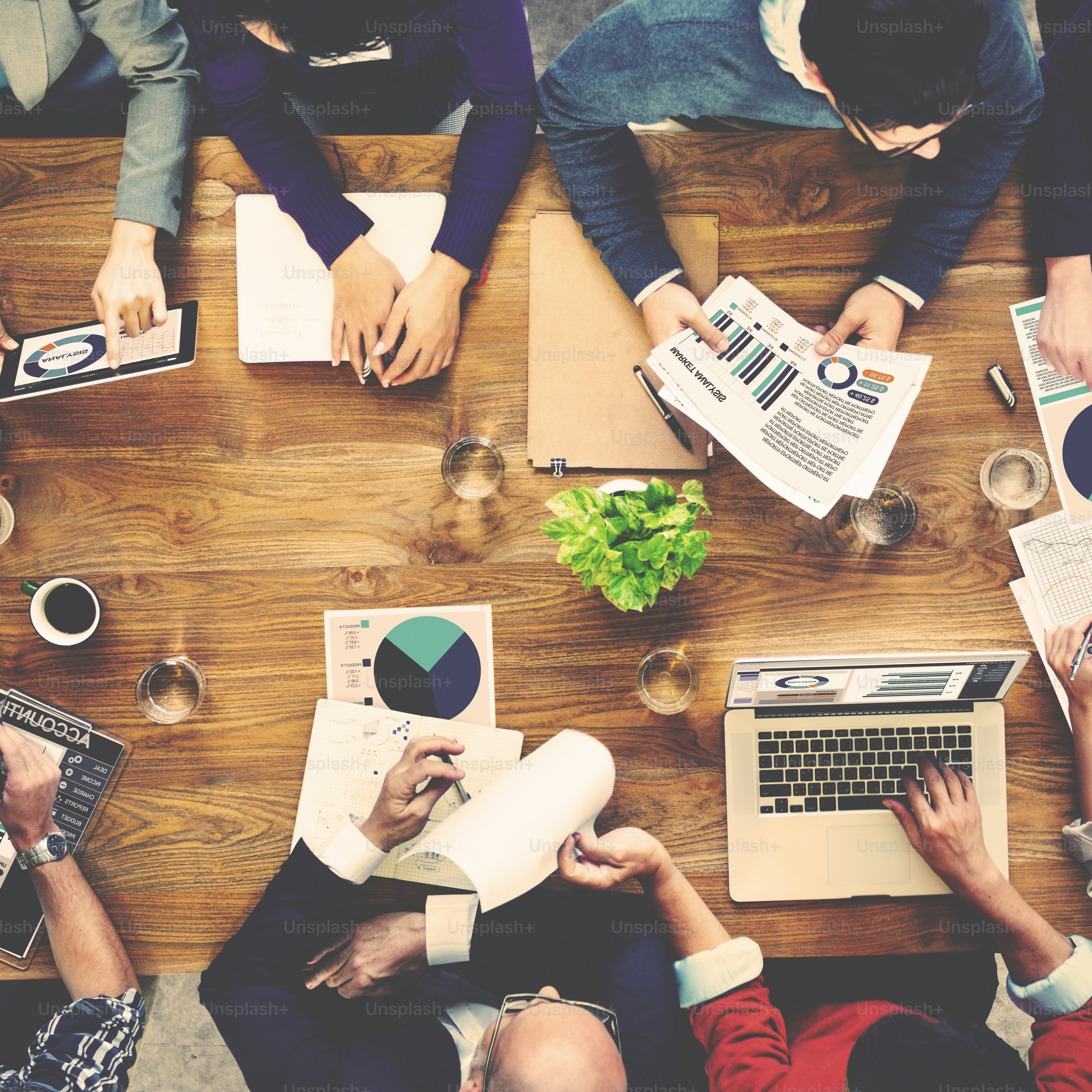 Konzept des Marketinganalyse-Buchhaltungsteams