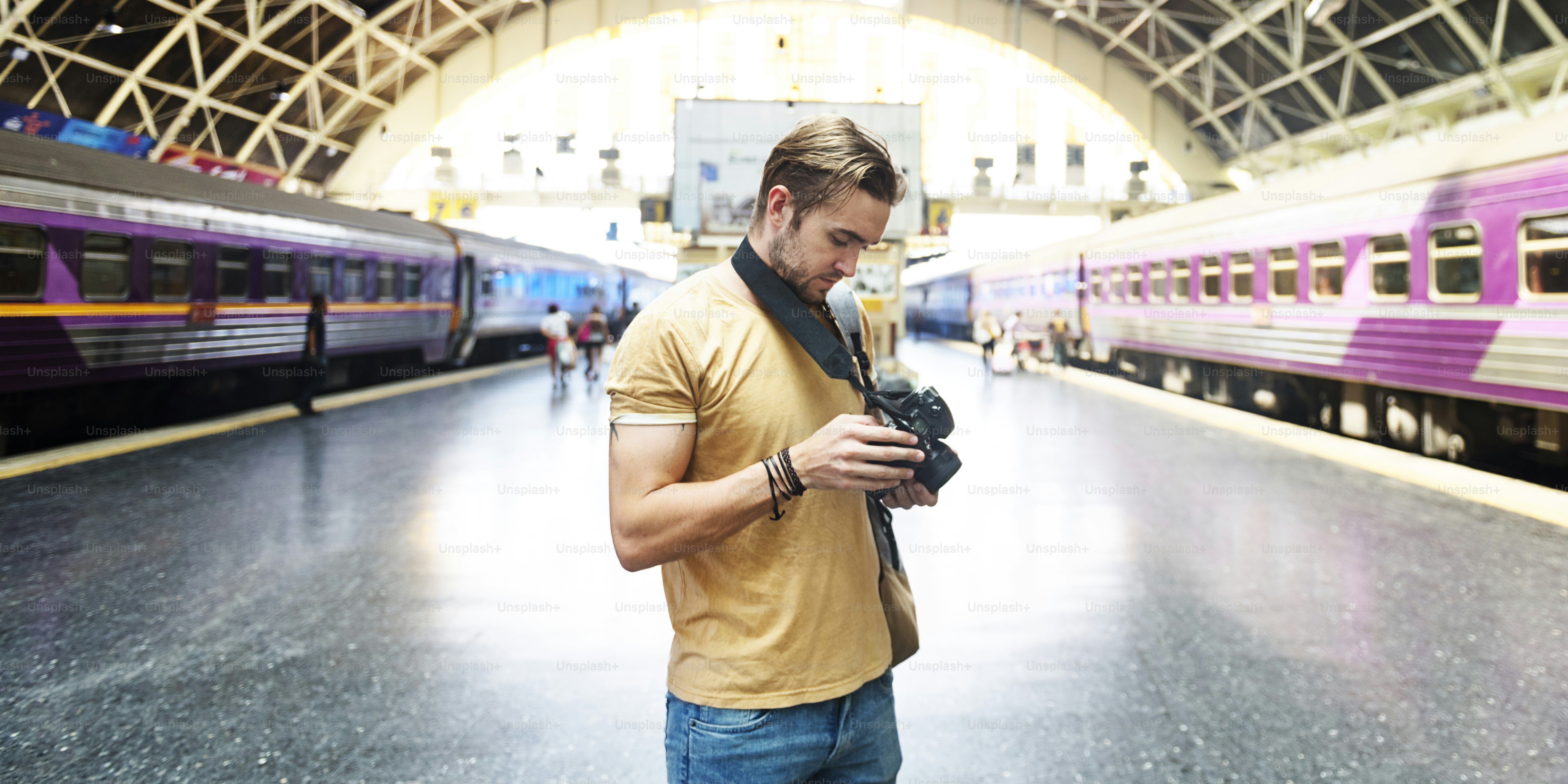 Fotograf-Kamera-DSLR-Shooting-Journalisten-Konzept