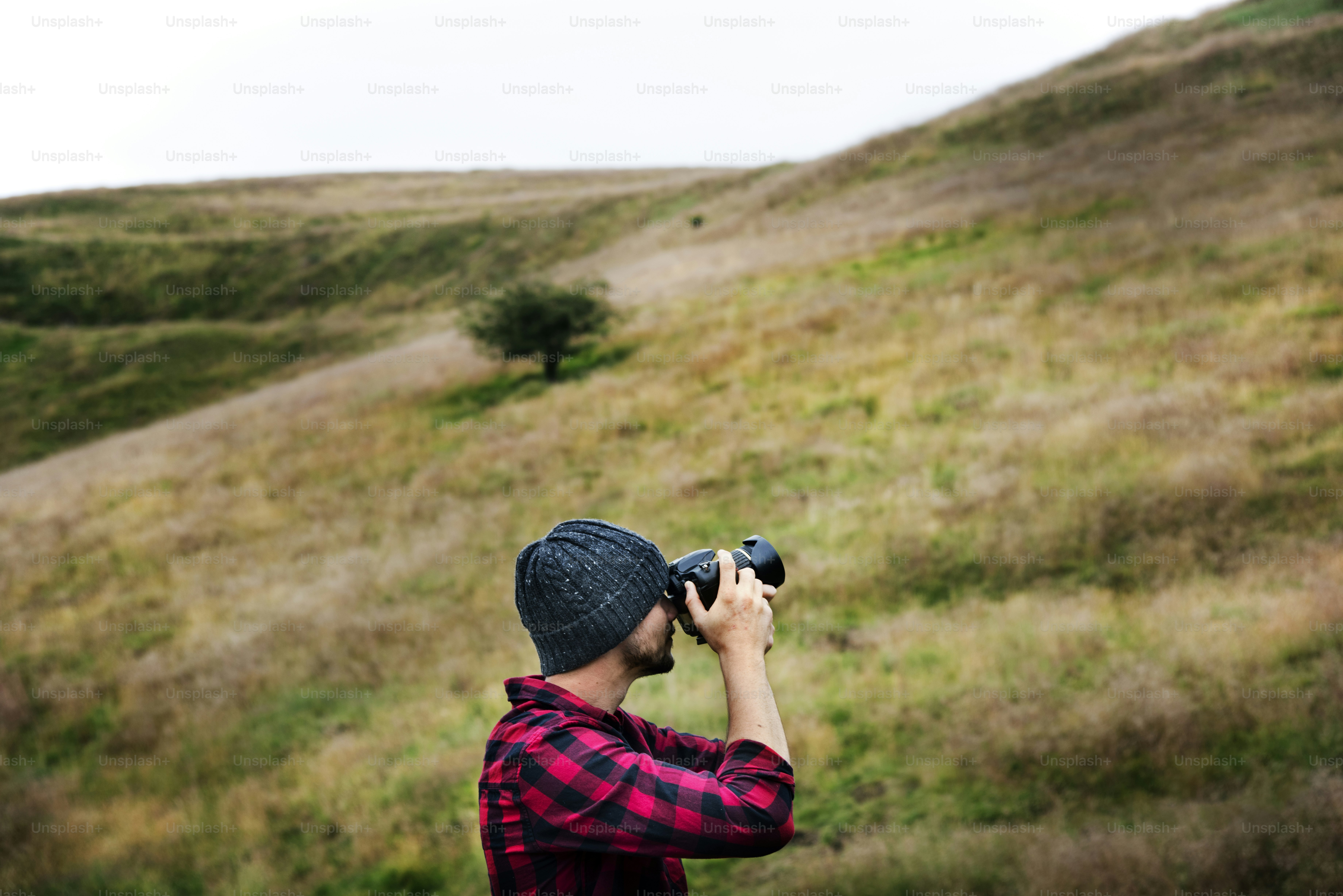 Man Photography Camera Nature Environment Concept