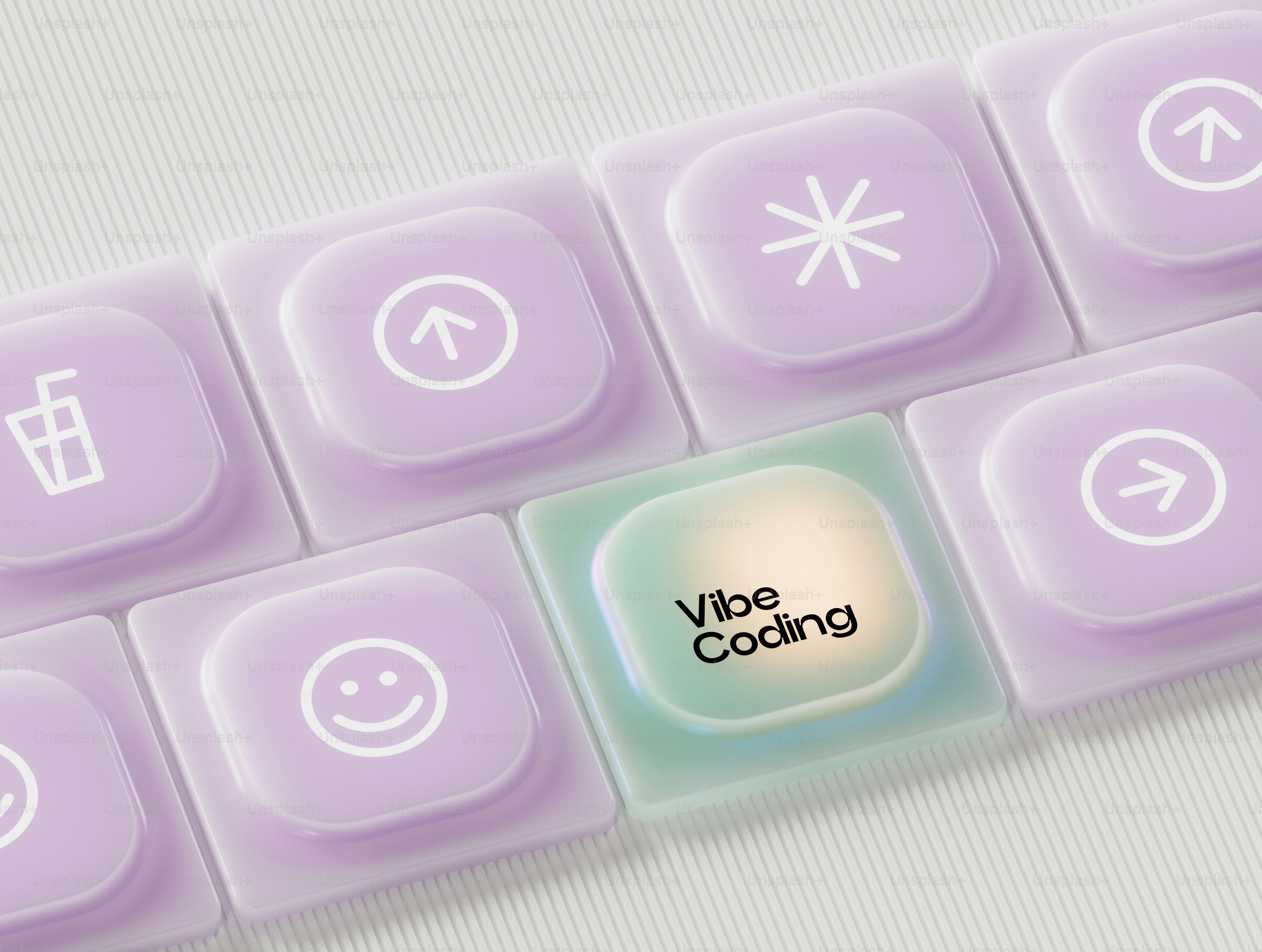 Keyboard keys with icons and without icons