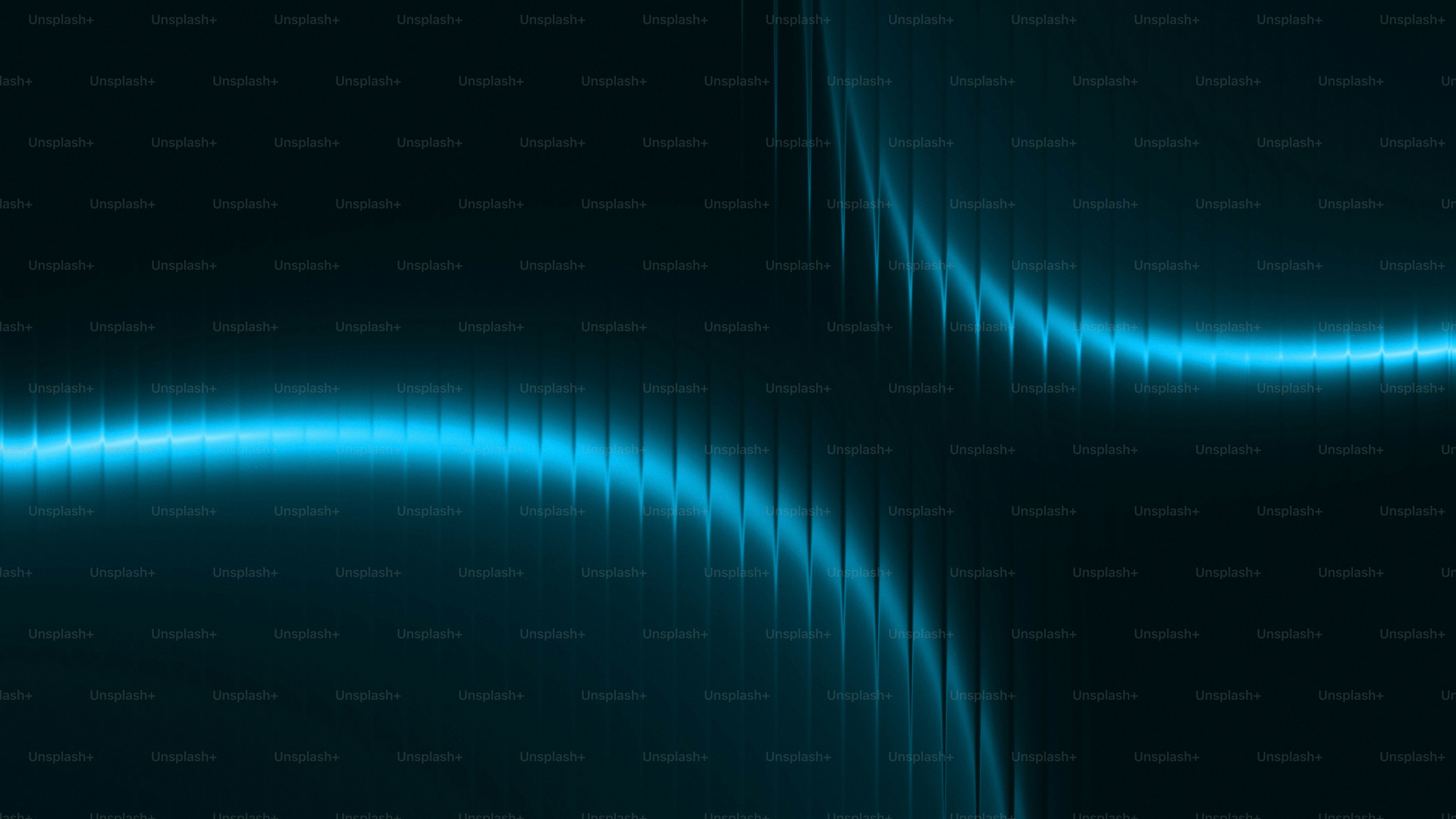 Abstract blue glowing lines on dark background