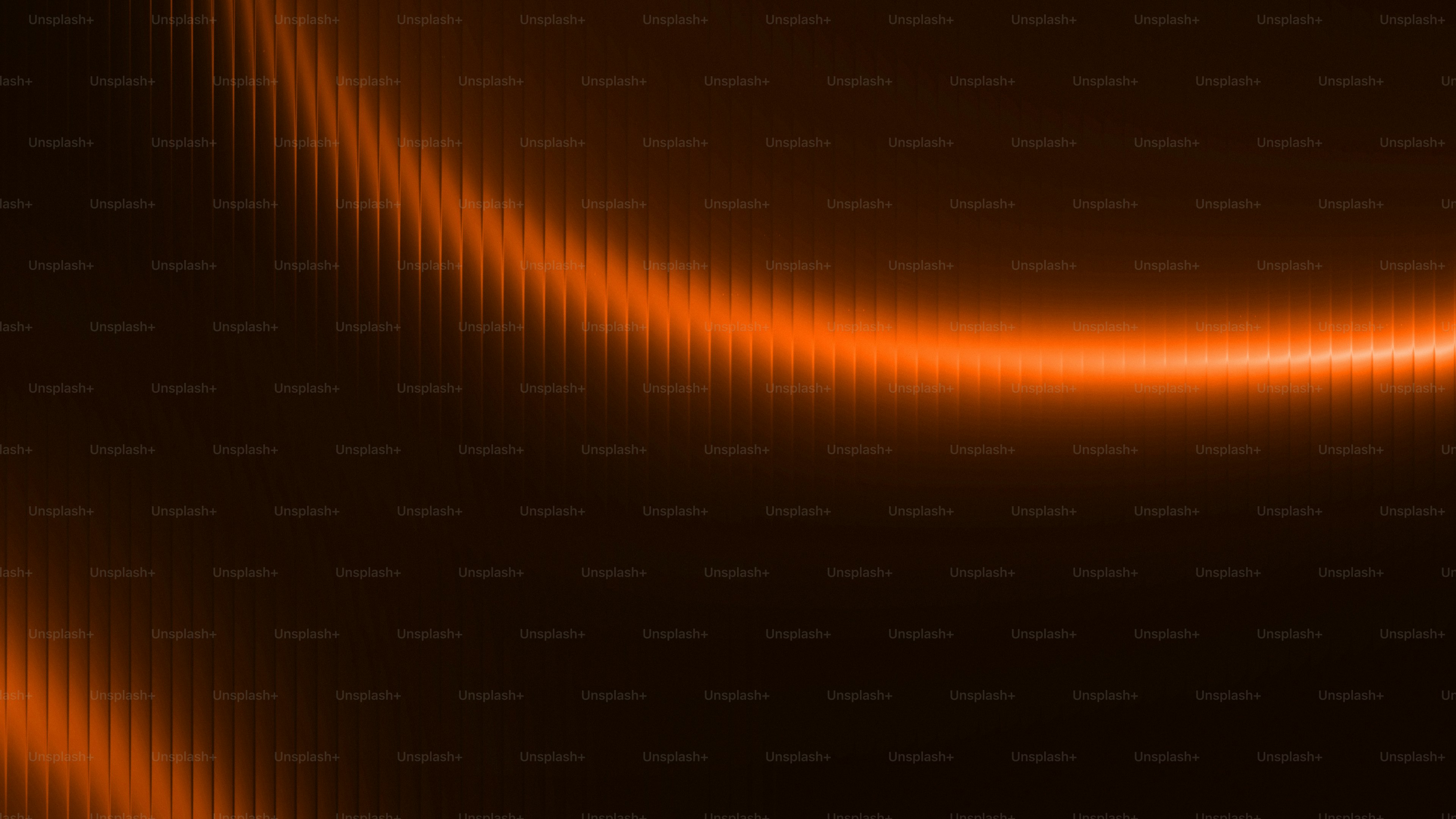 Abstract glowing orange lines on dark background