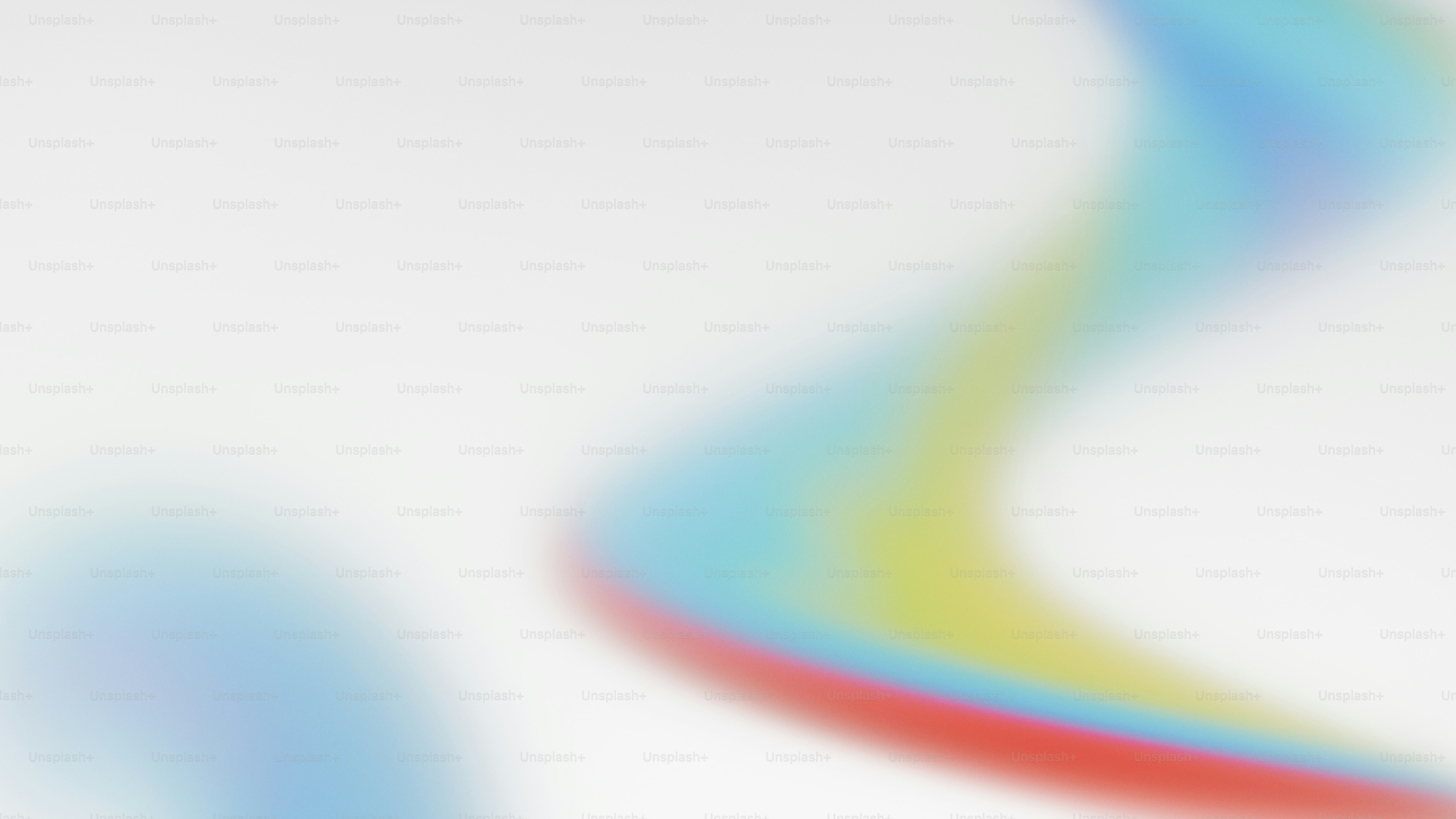 Abstract colorful wavy lines on white background