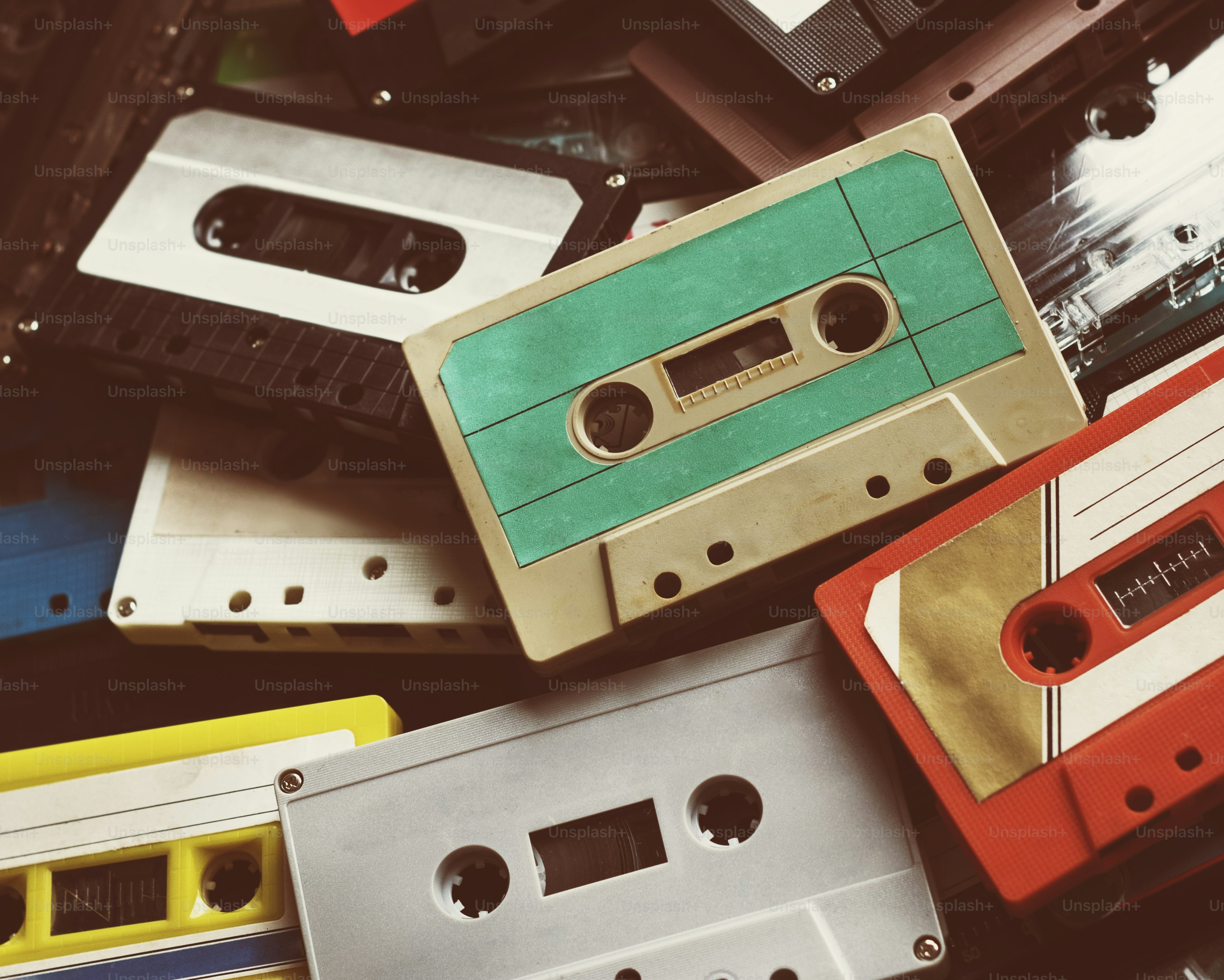 Cassette tape vintage style collection