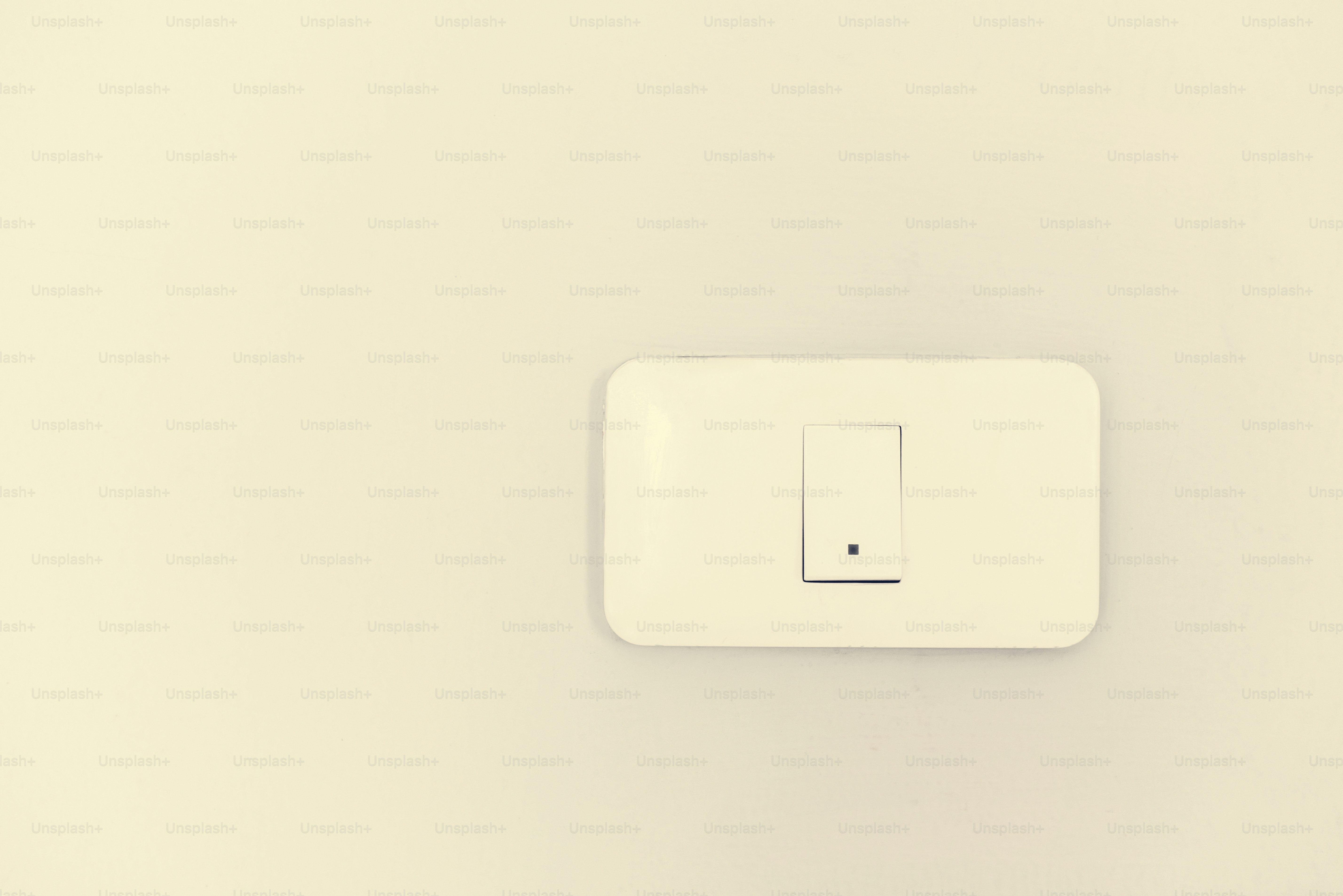 Switch supply on white background