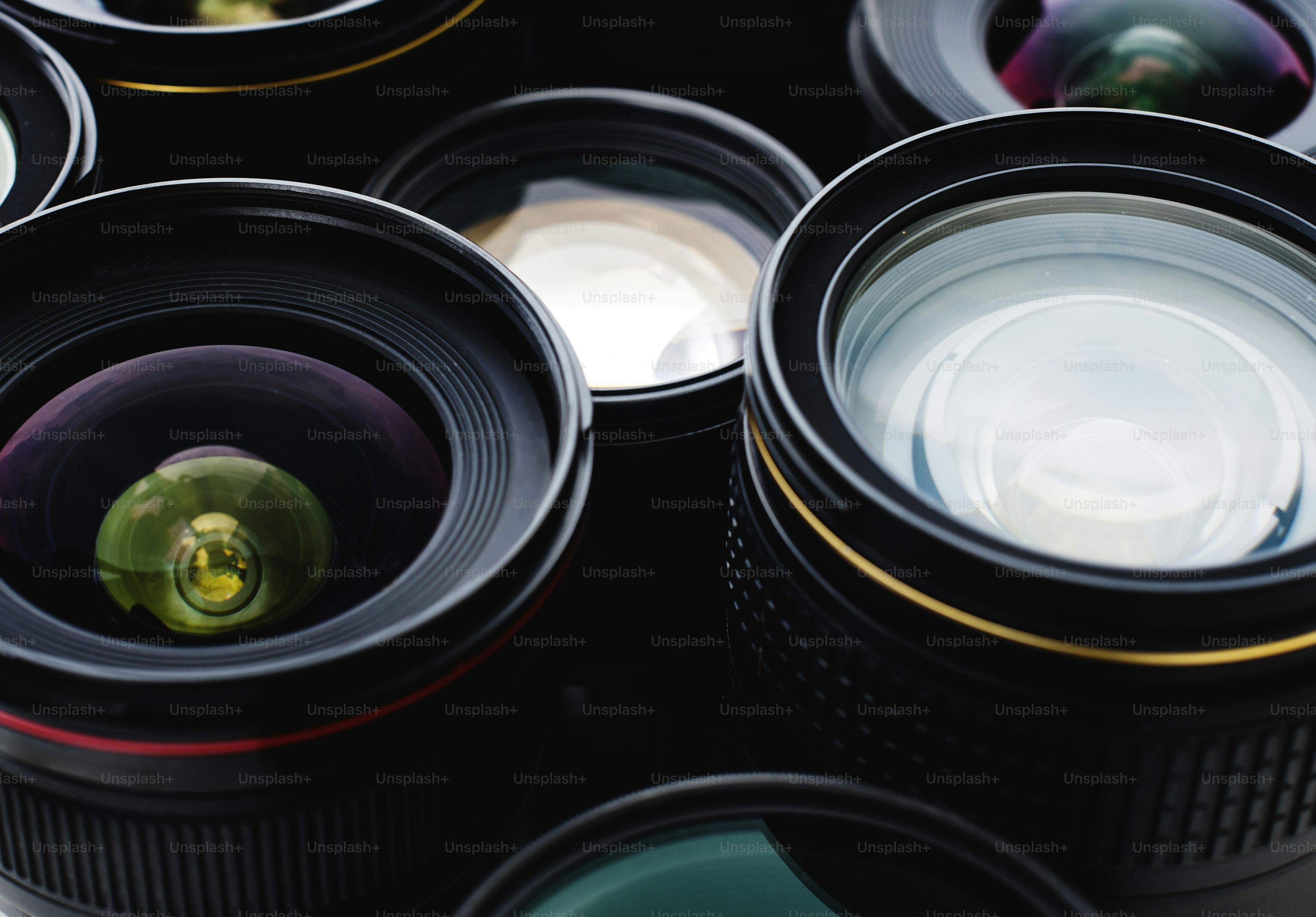 Primer plano del objetivo de la cámara