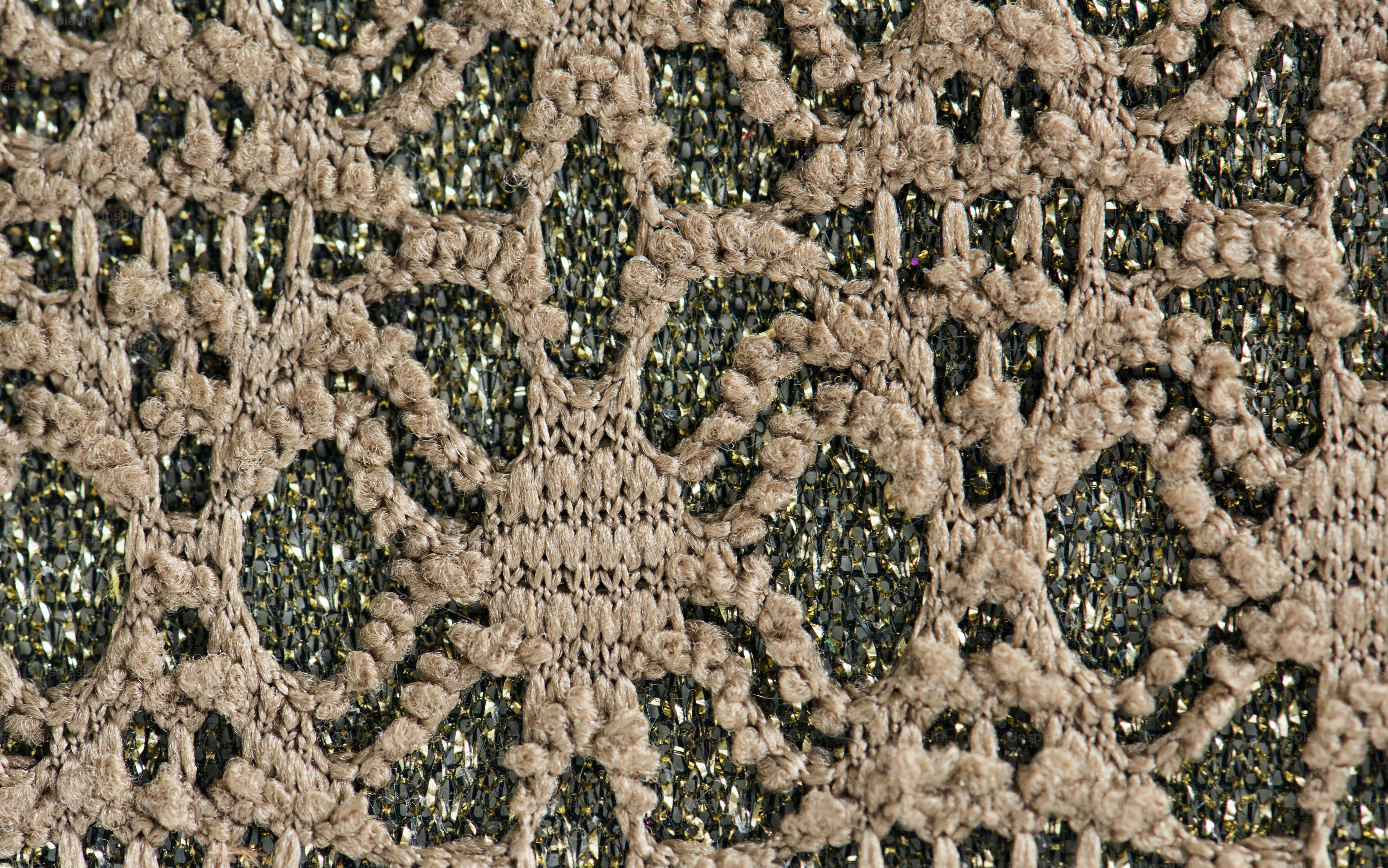 Green plain fabric closeup