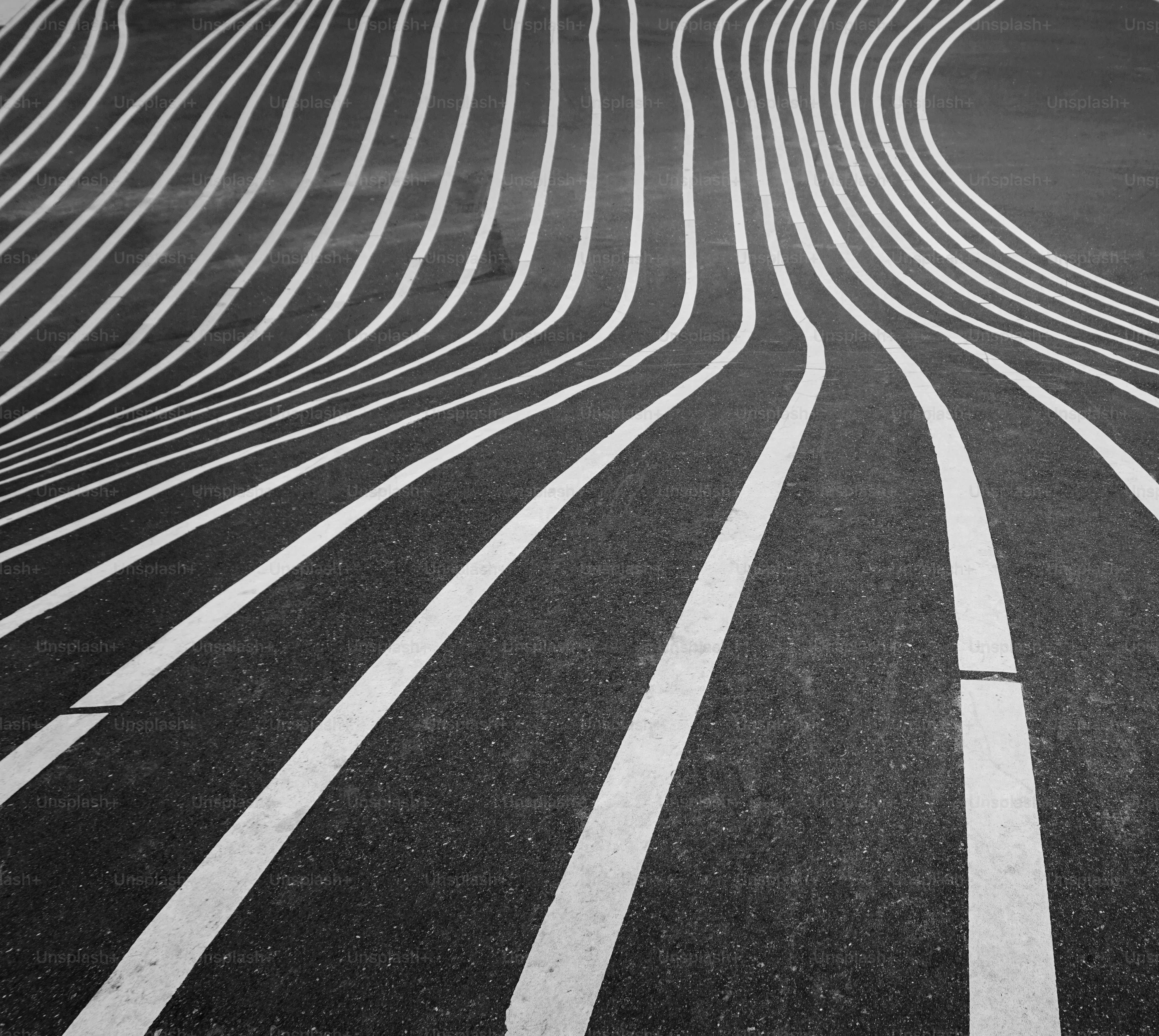 Linee bianche su fondo nero