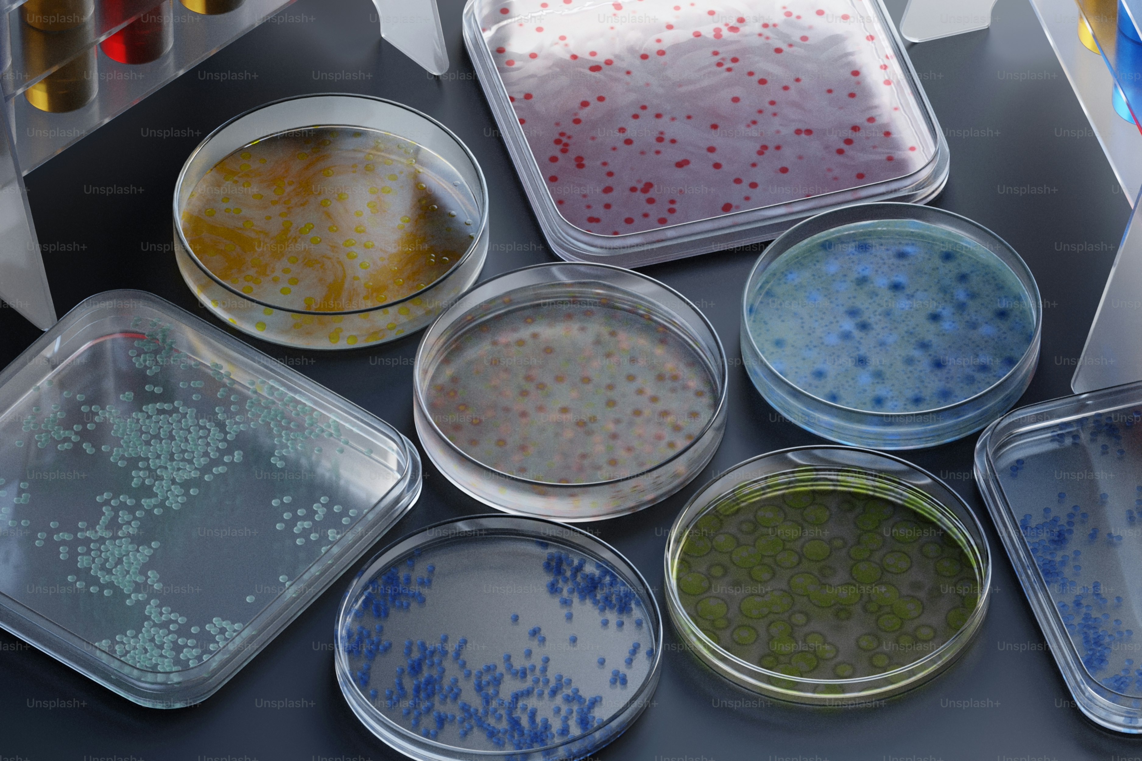 Cell Culture. 3D Render.