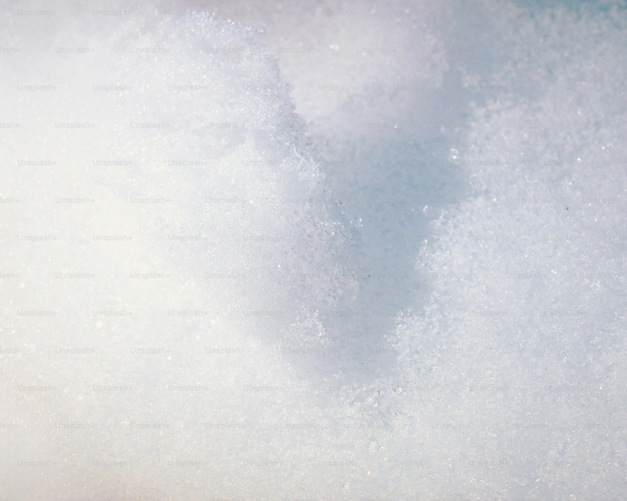 Close-up abstract of white and blue clouds