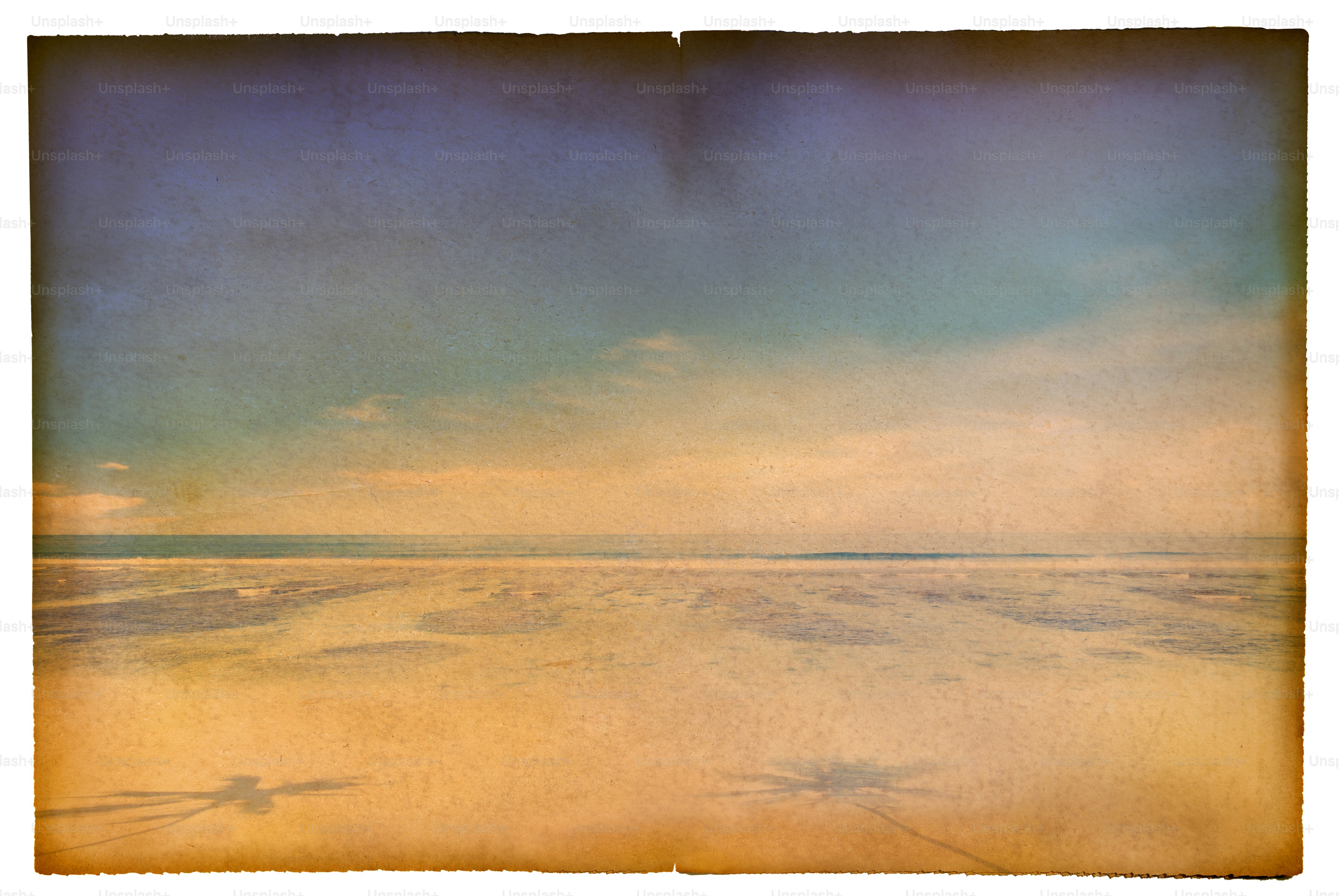Style vintage sur une plage paradisiaque tropicale