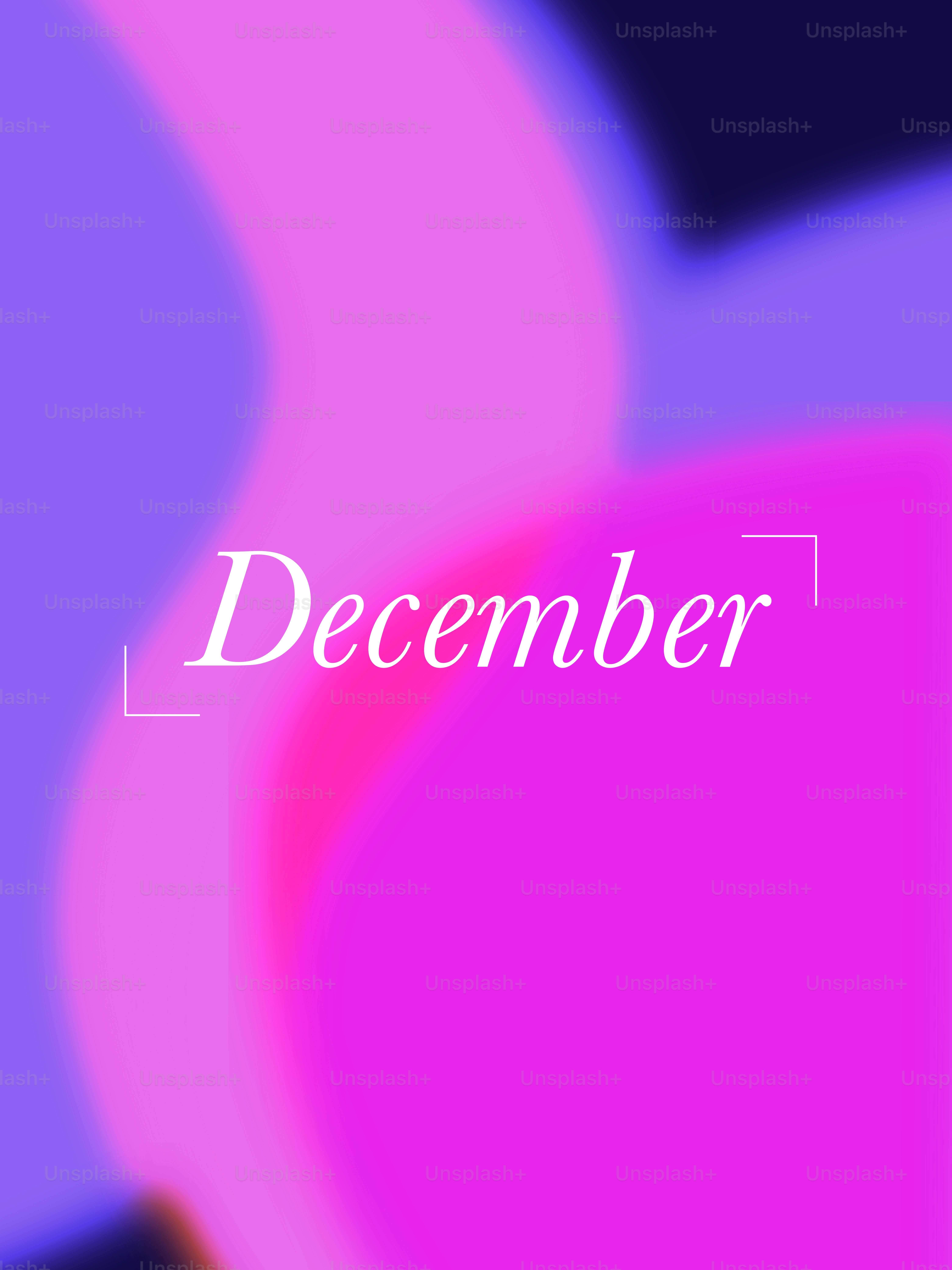 Abstract background with the word december