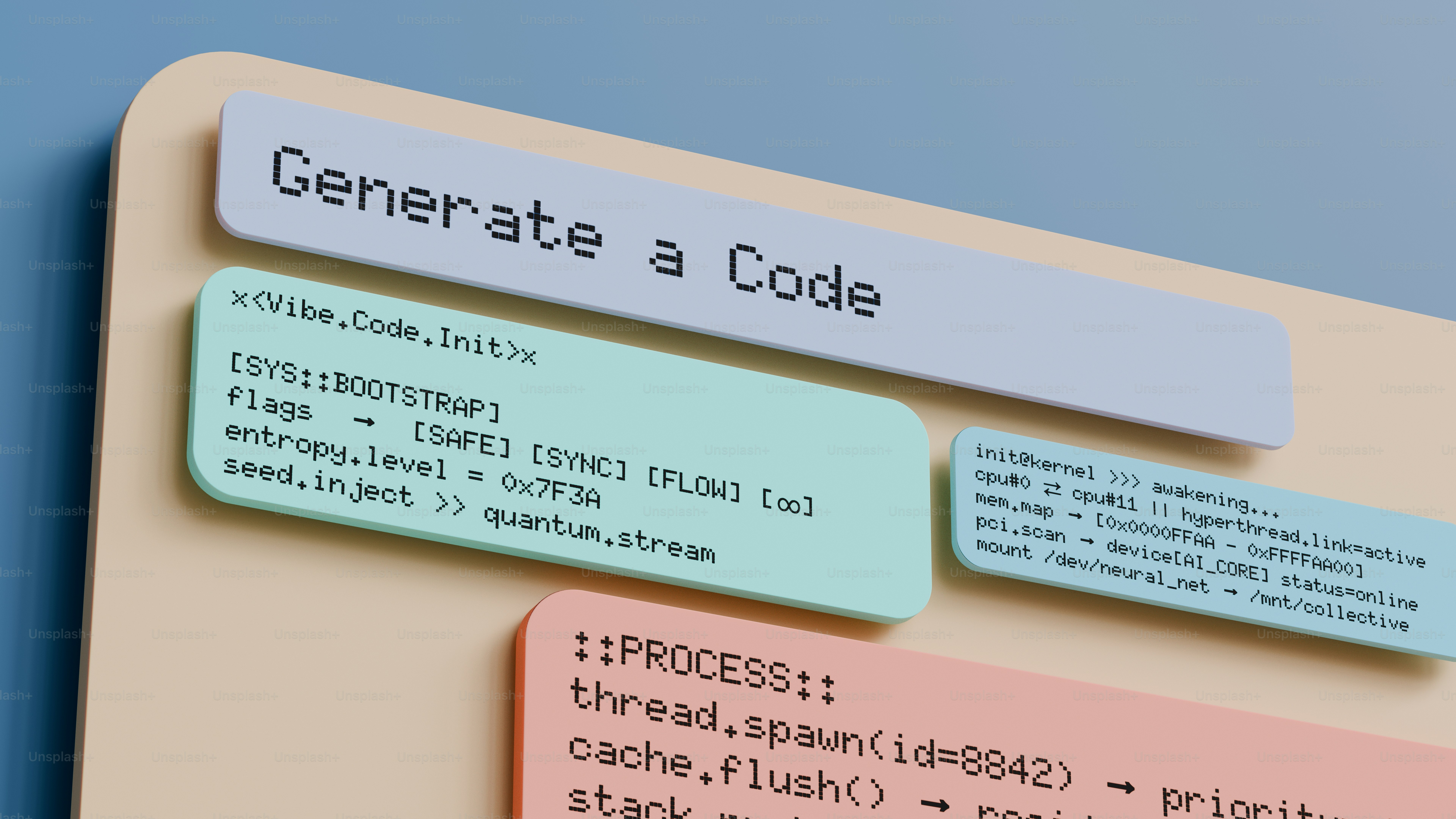 Code snippets on a folder with 'generate a code' label