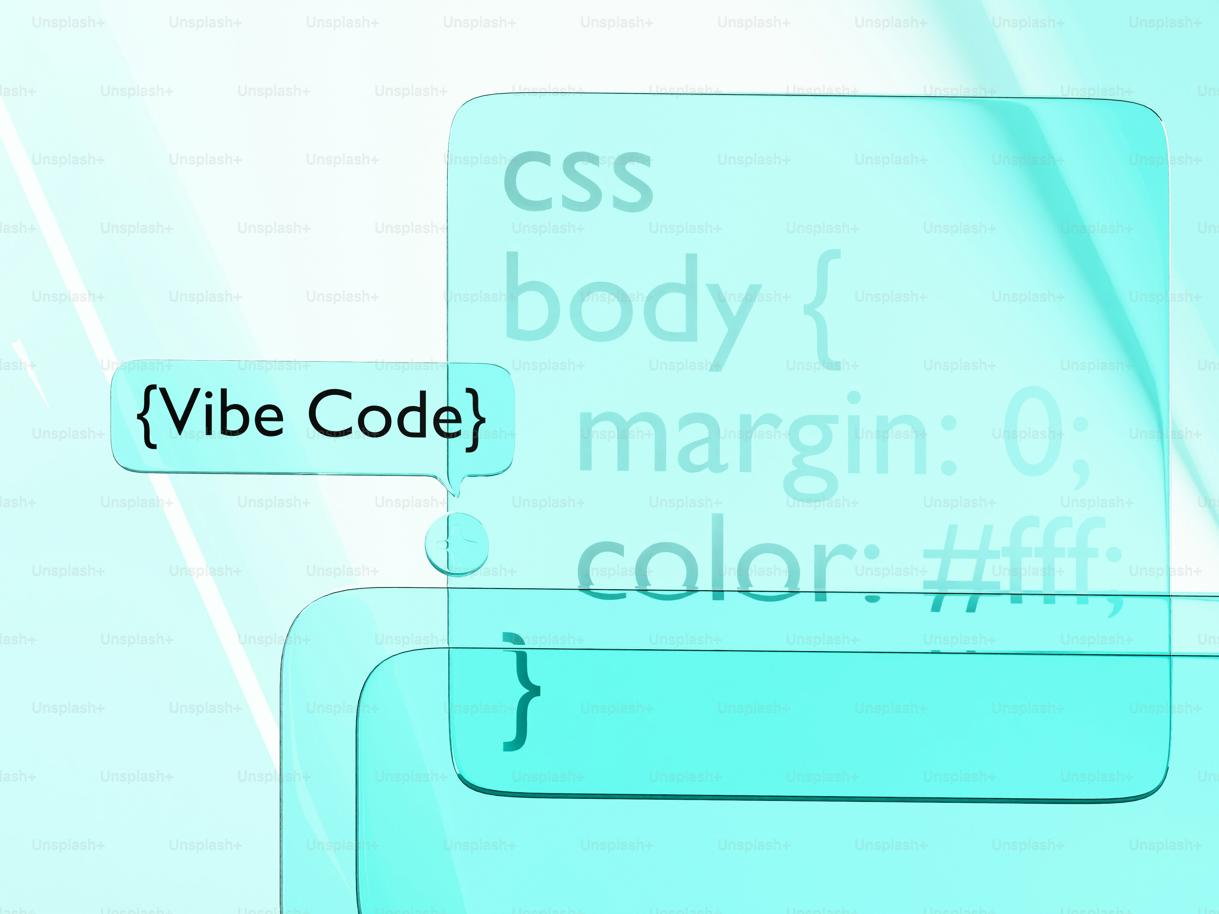 Latar belakang abstrak dengan kode css dan gelembung teks