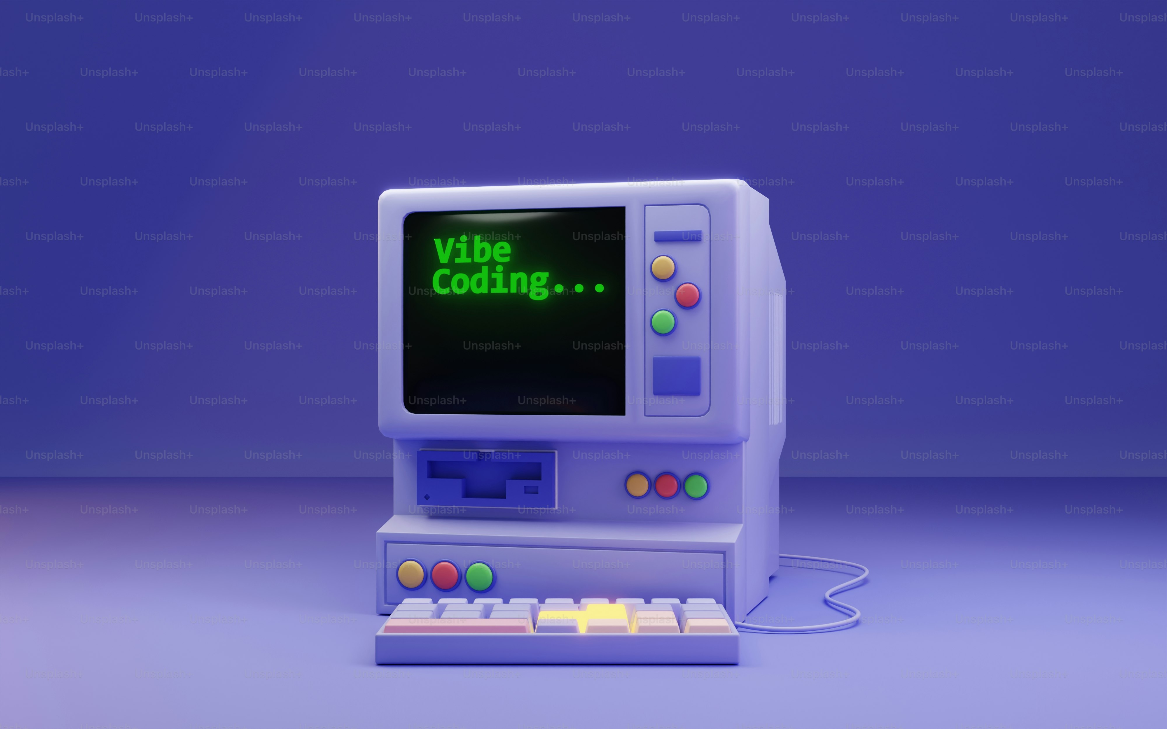 「雰囲気コード...」と言われたレトロなコンピューター画面上で