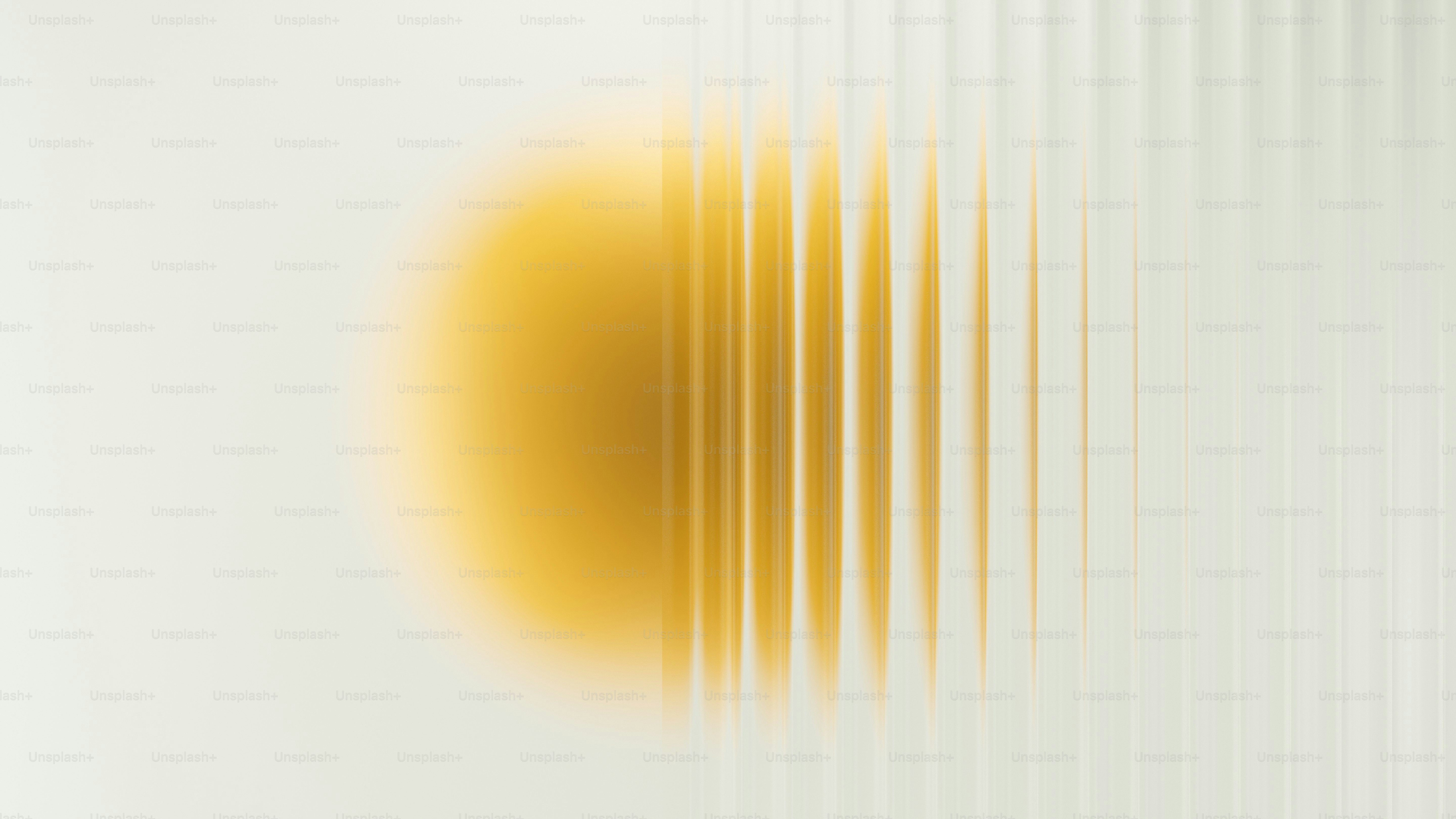 수직선이 있는 추상적인 노란 타원형