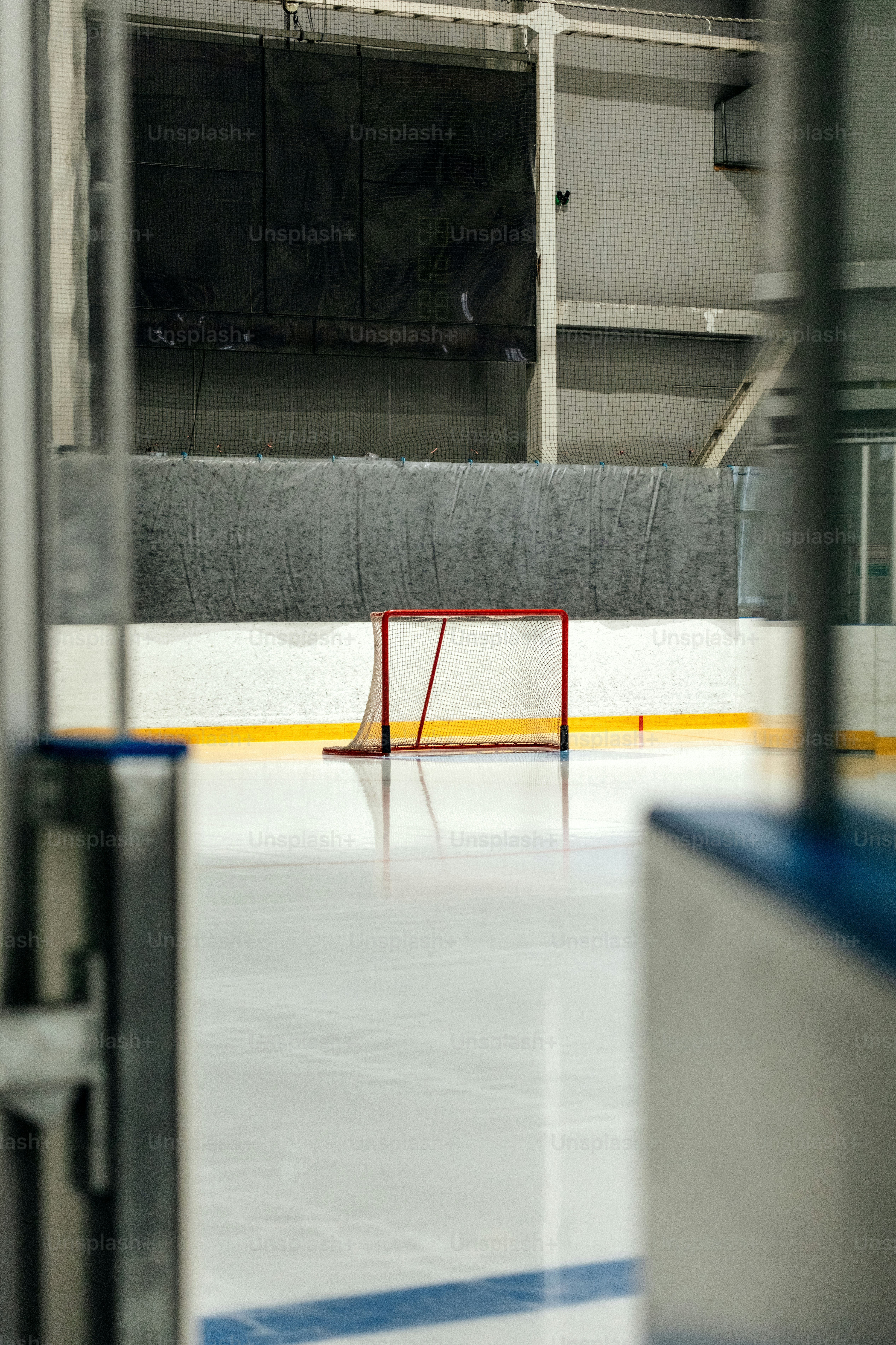 A hockey net on an ice rink photo – Ice Image on Unsplash